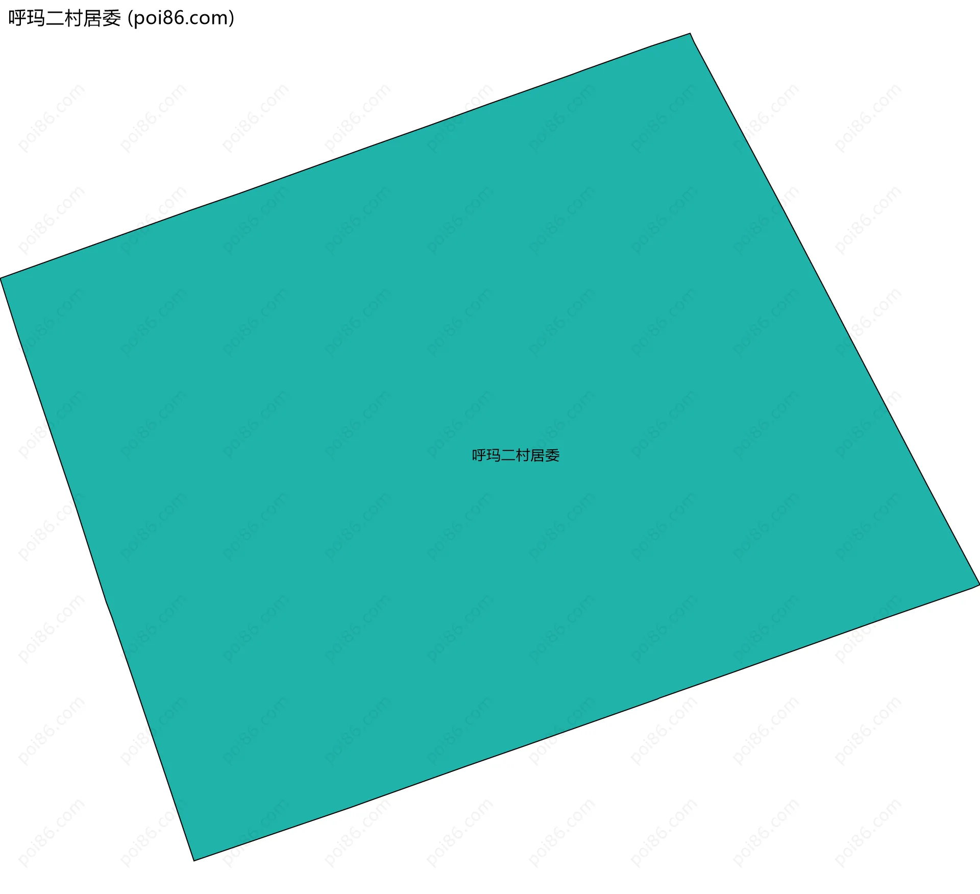 呼玛二村居委边界地图