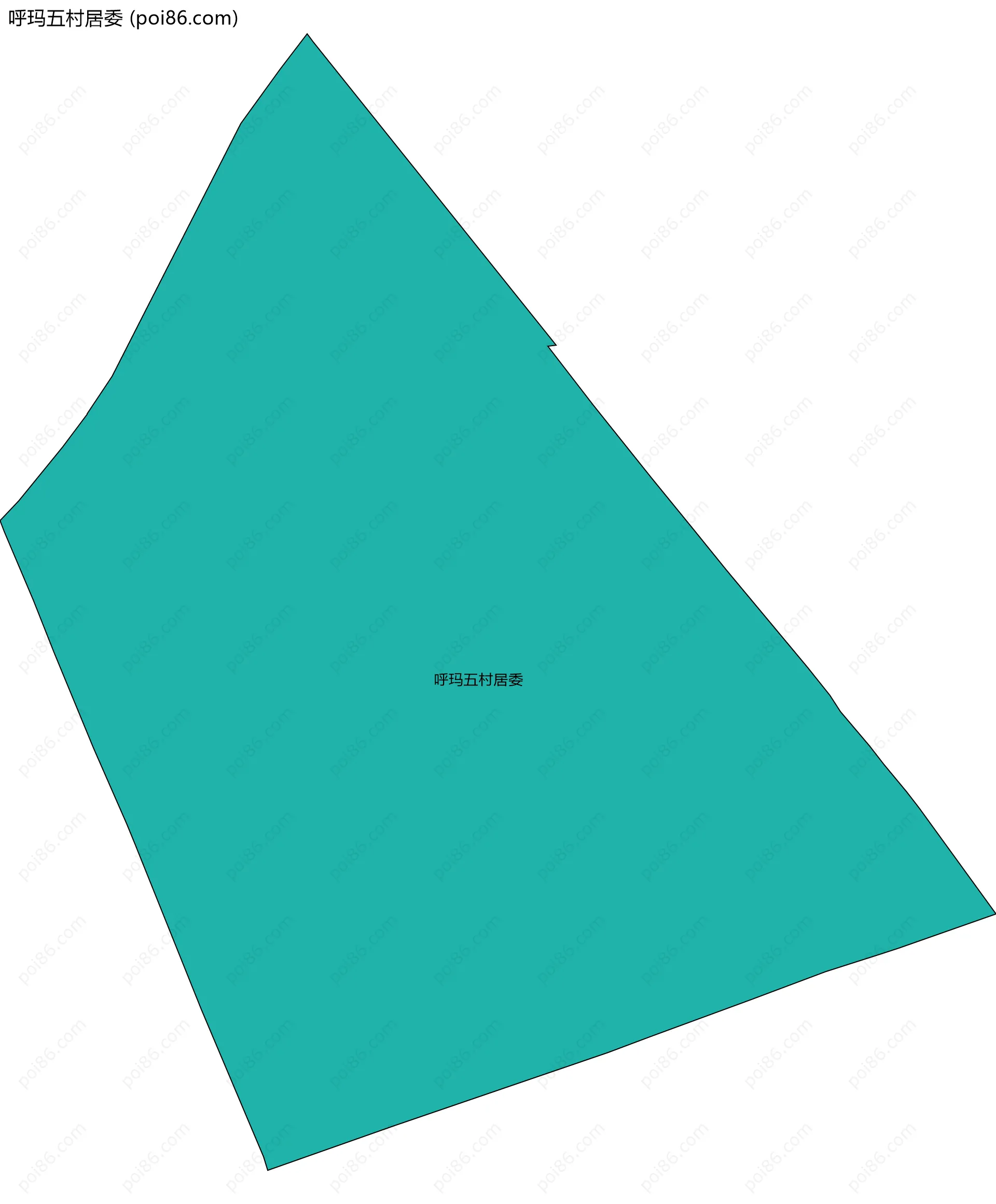 呼玛五村居委边界地图