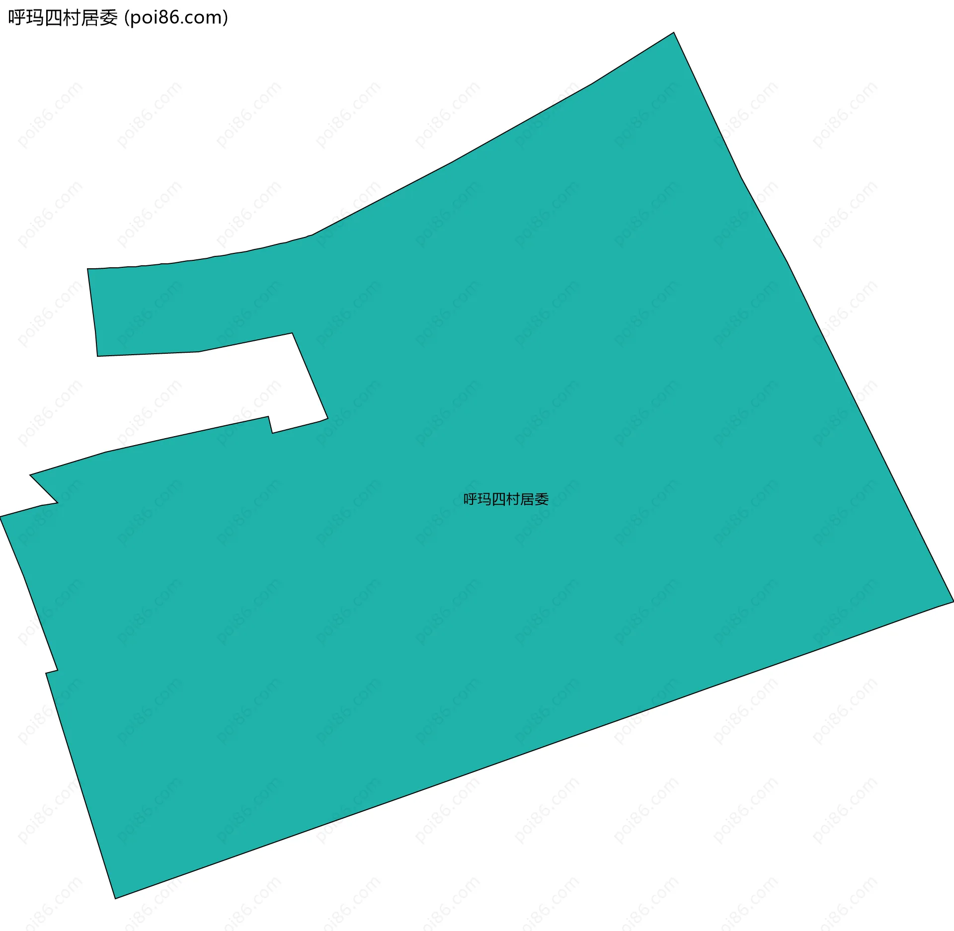 呼玛四村居委边界地图