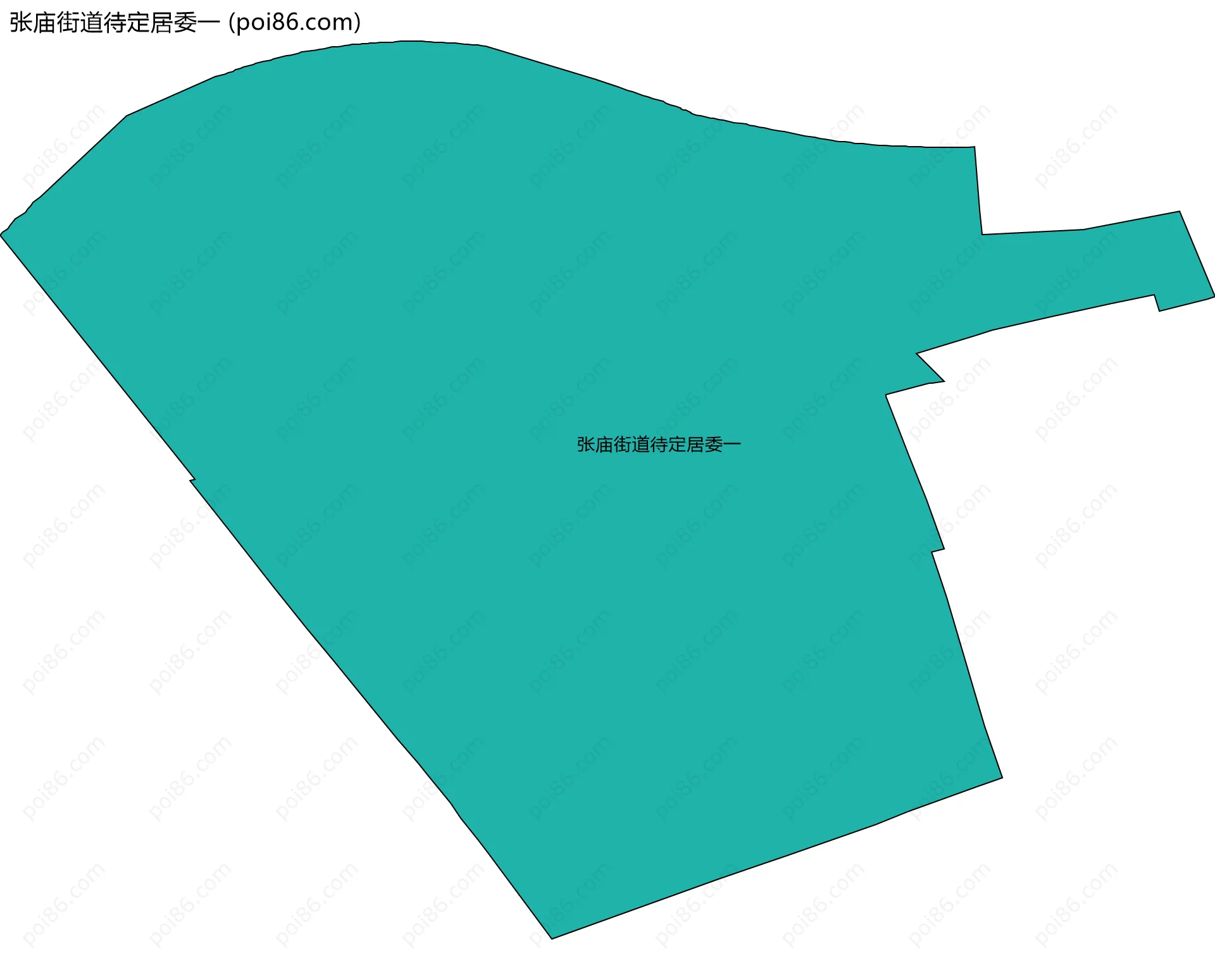 张庙街道待定居委一边界地图