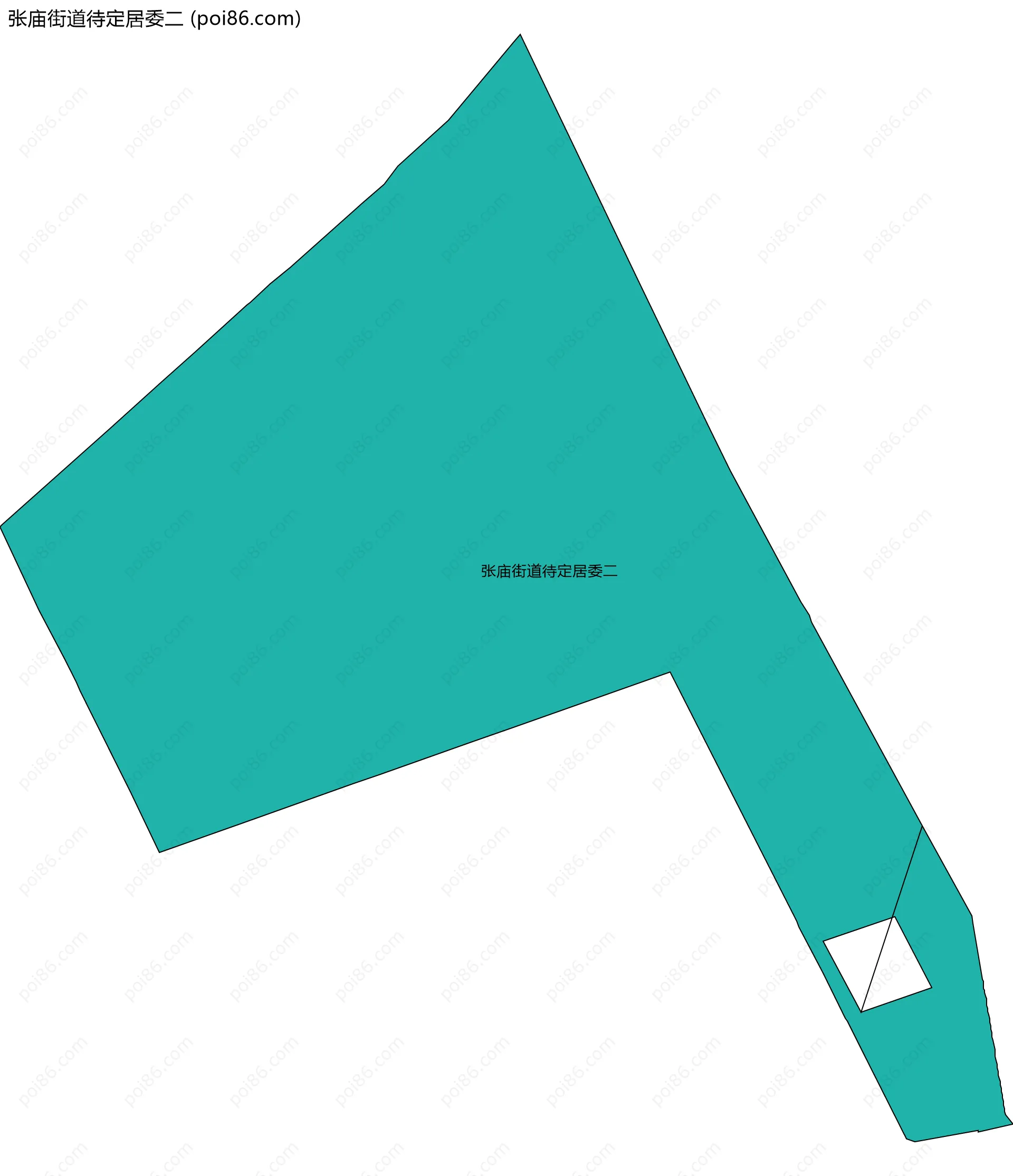 张庙街道待定居委二边界地图