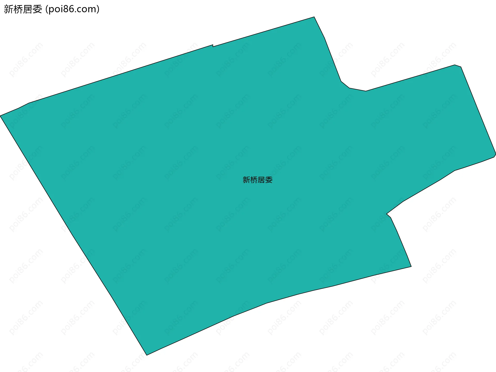 新桥居委边界地图