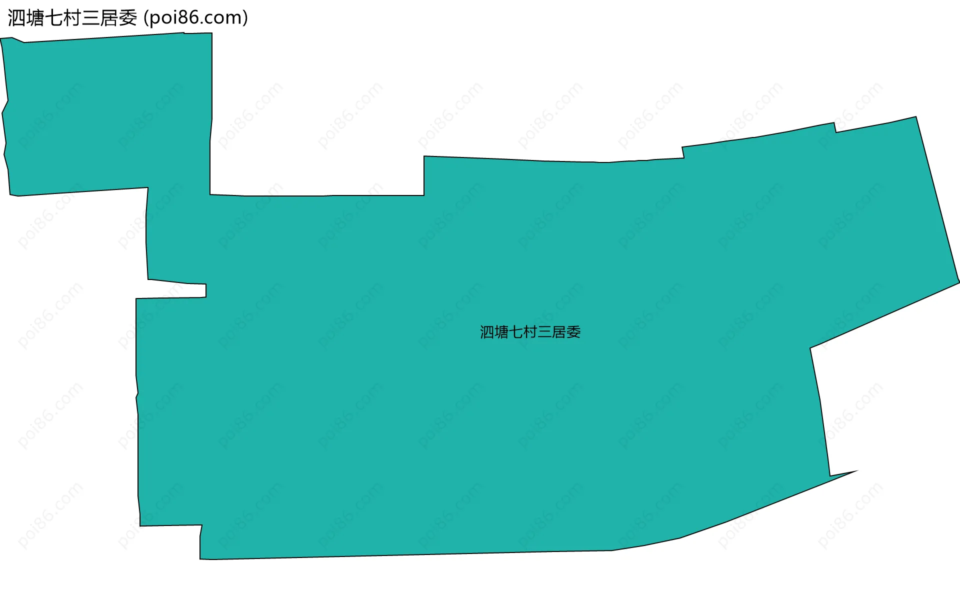 泗塘七村三居委边界地图