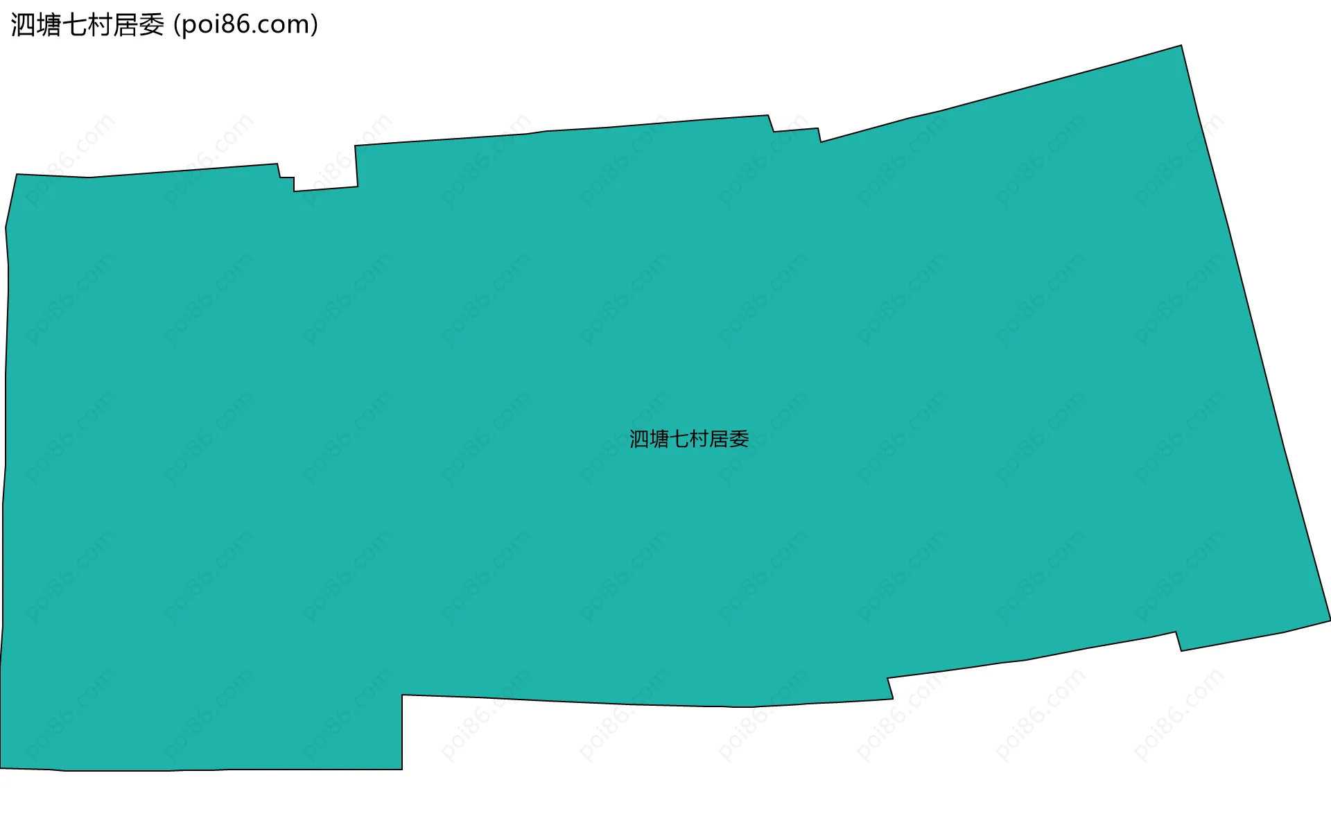 泗塘七村居委边界地图