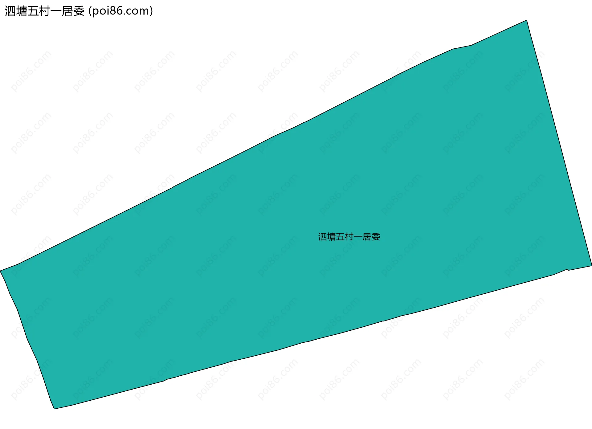 泗塘五村一居委边界地图
