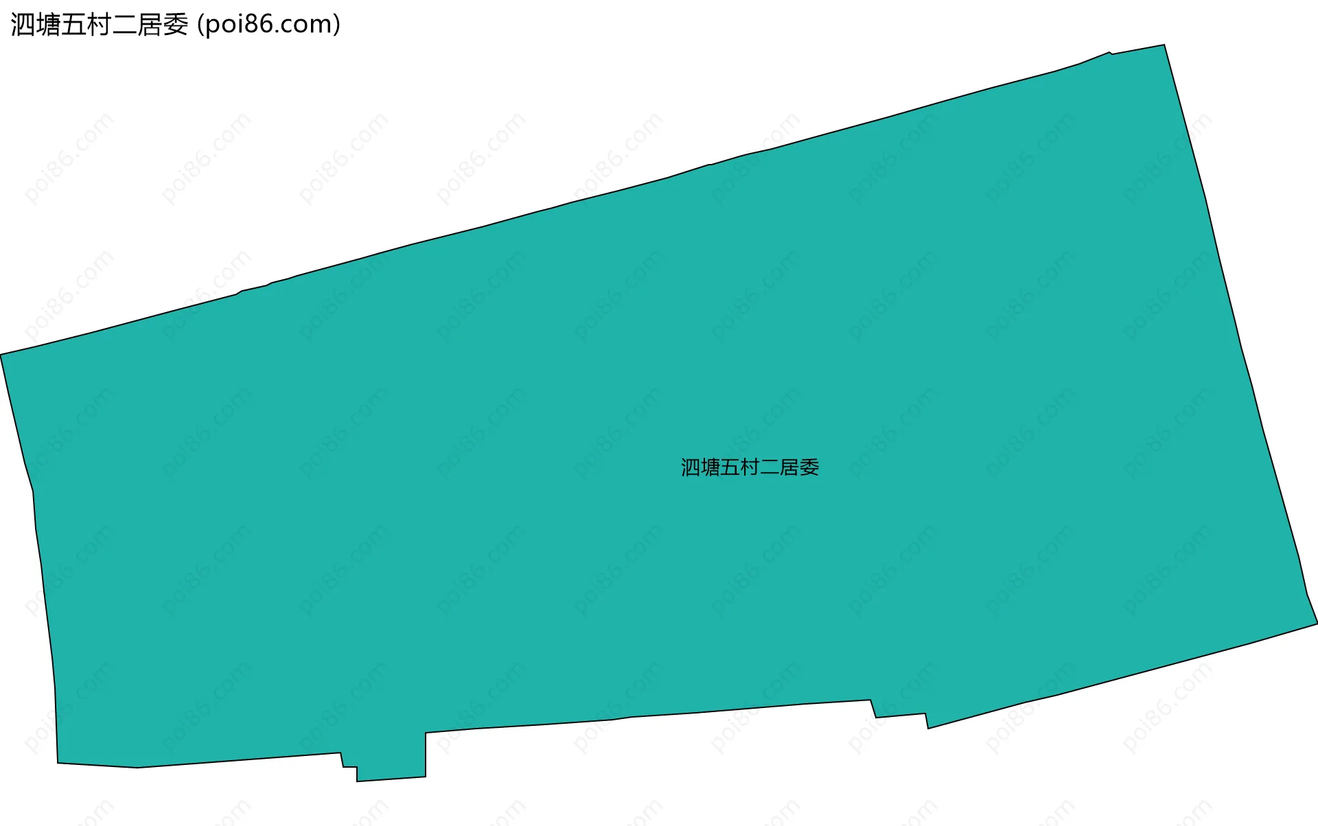 泗塘五村二居委边界地图