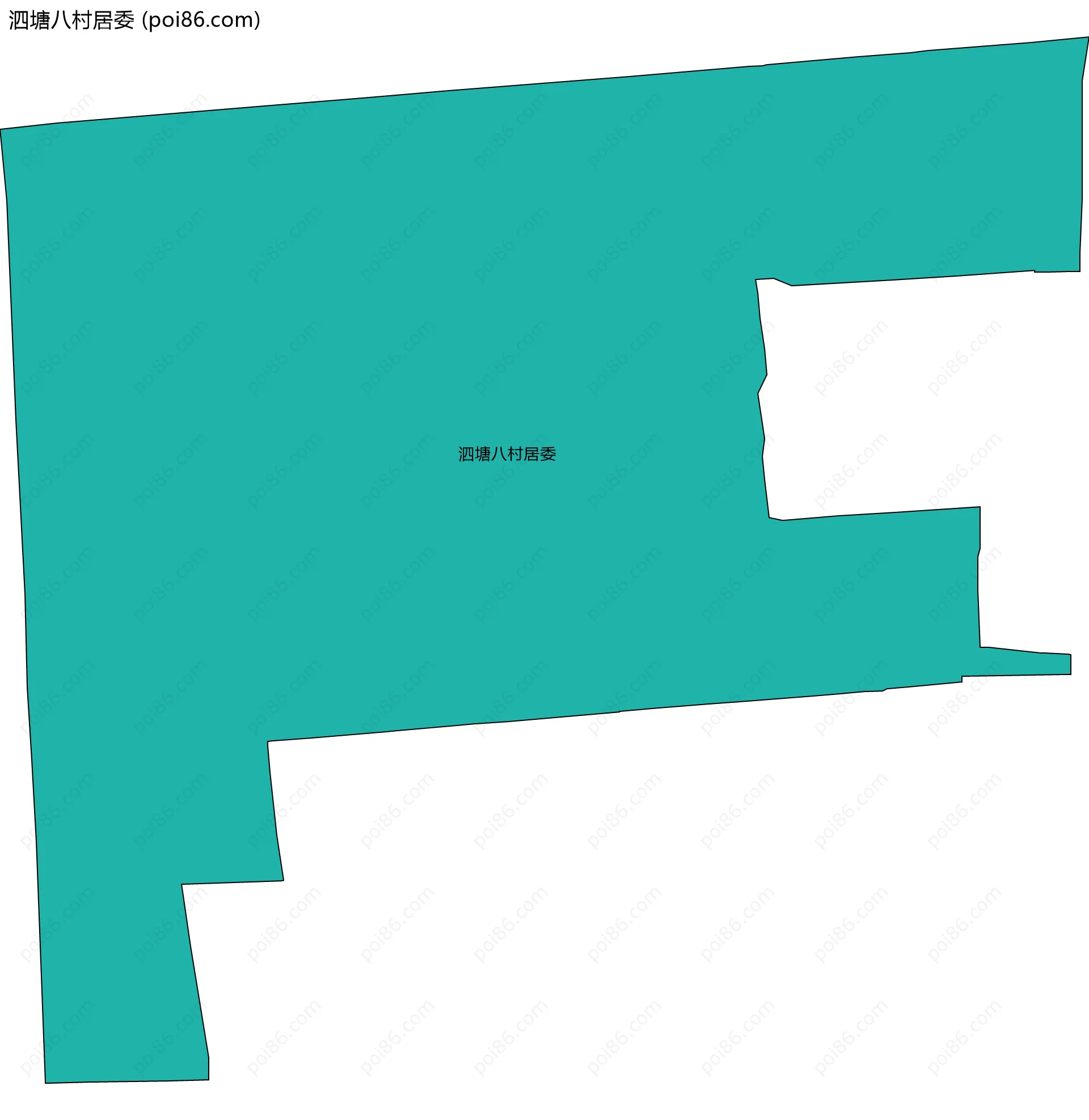 泗塘八村居委边界地图