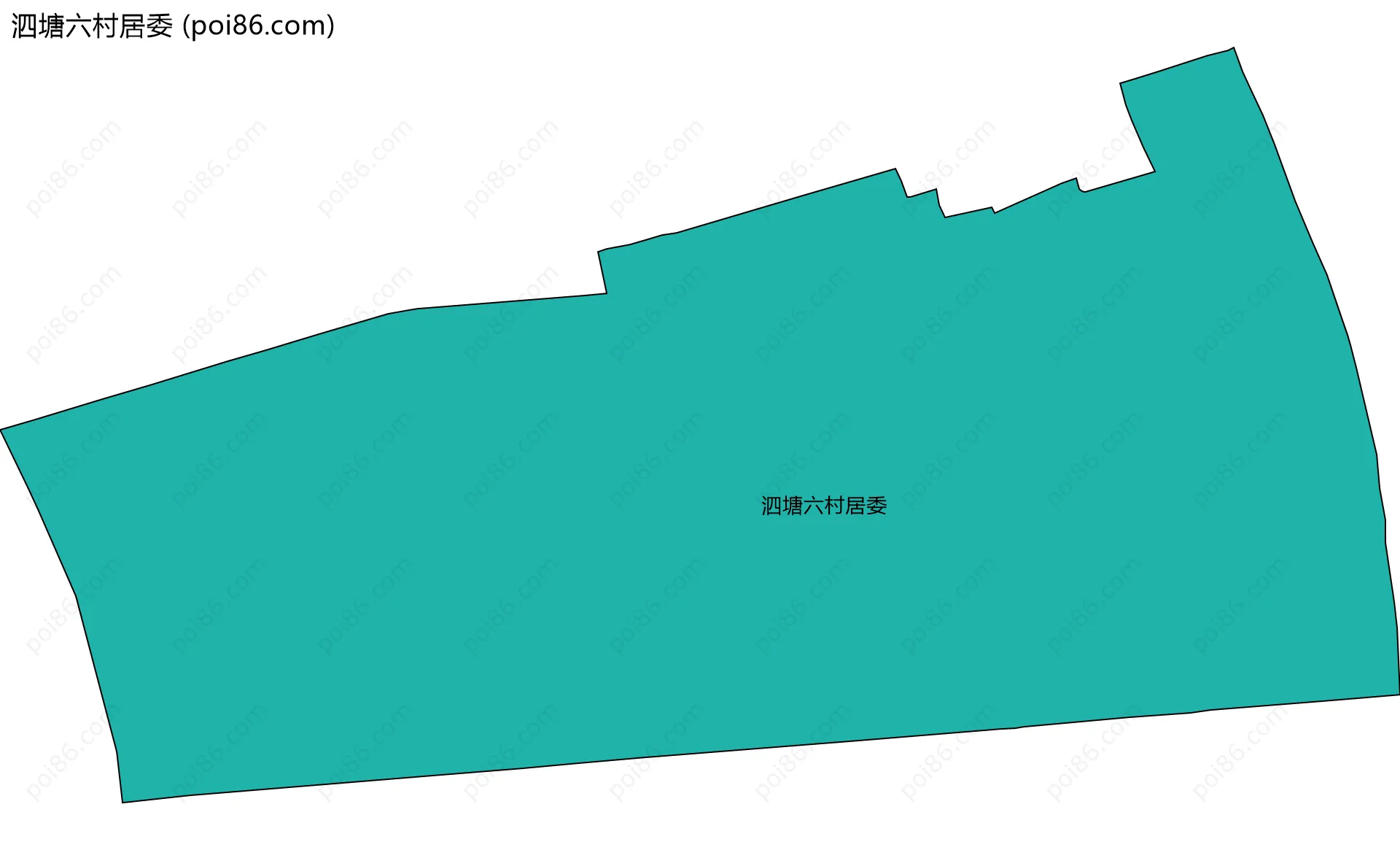 泗塘六村居委边界地图