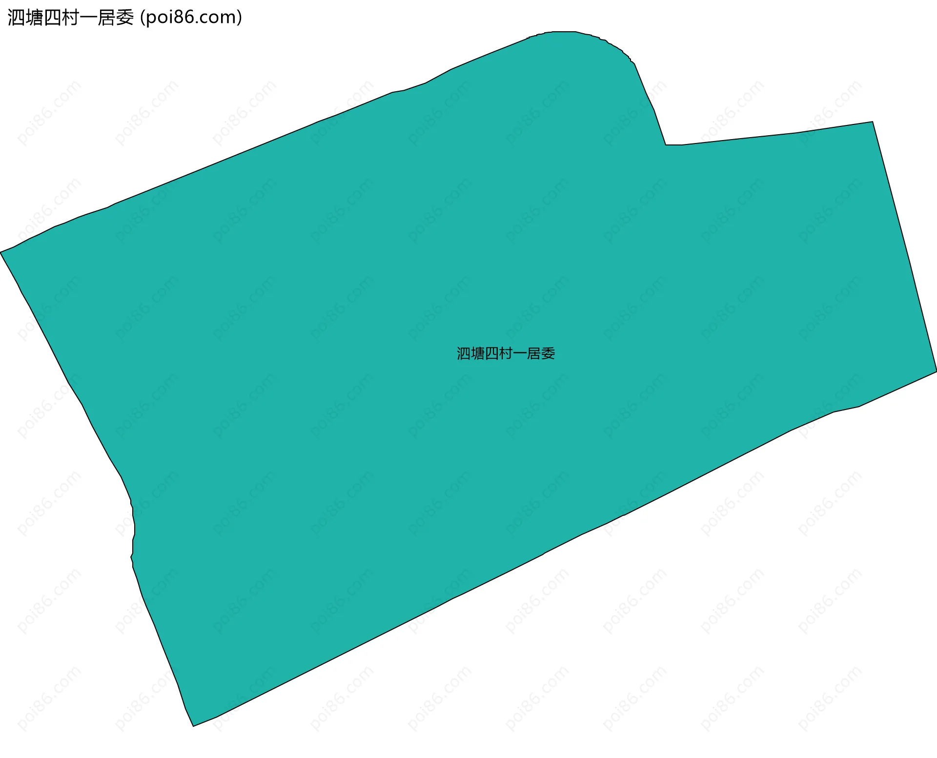 泗塘四村一居委边界地图