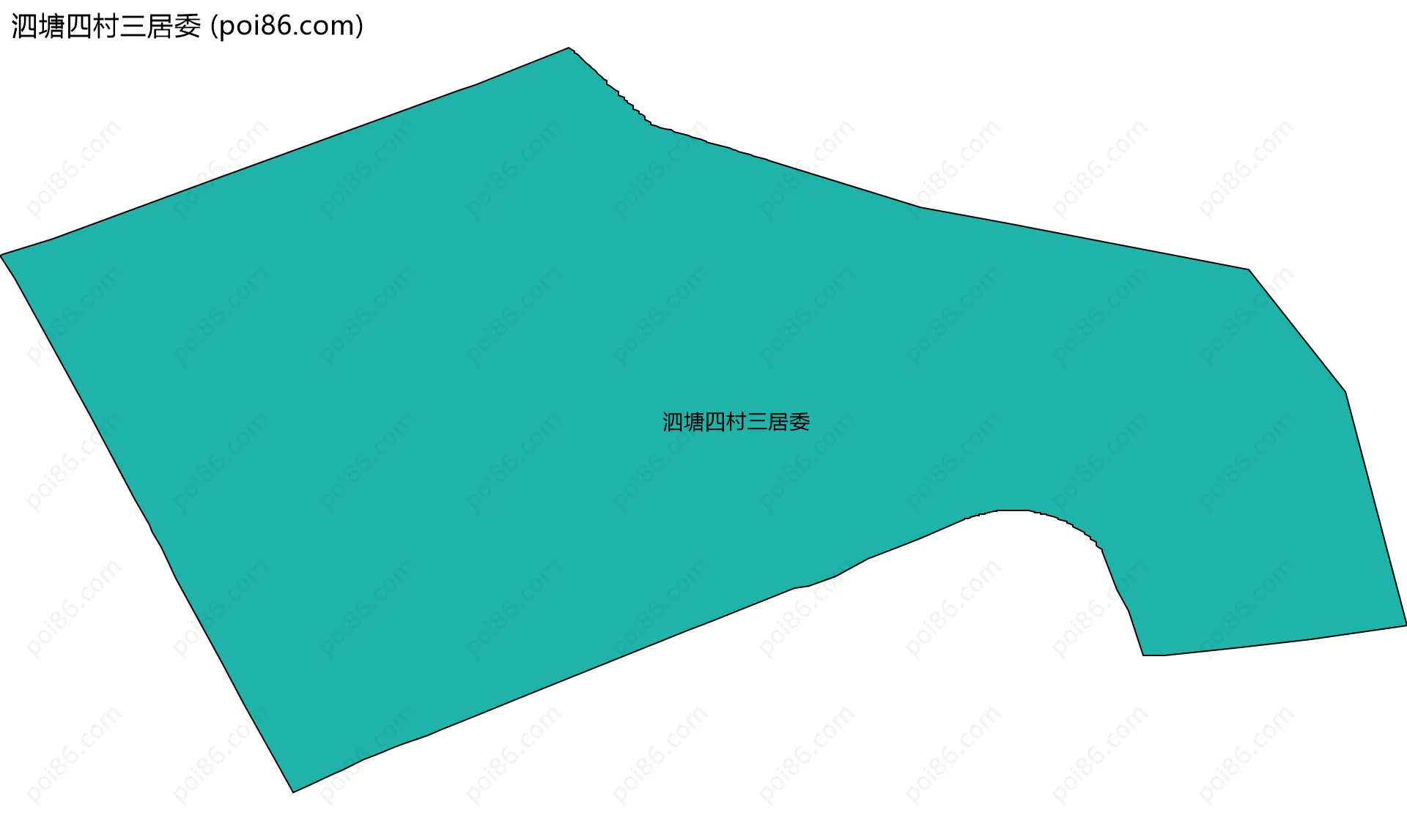 泗塘四村三居委边界地图