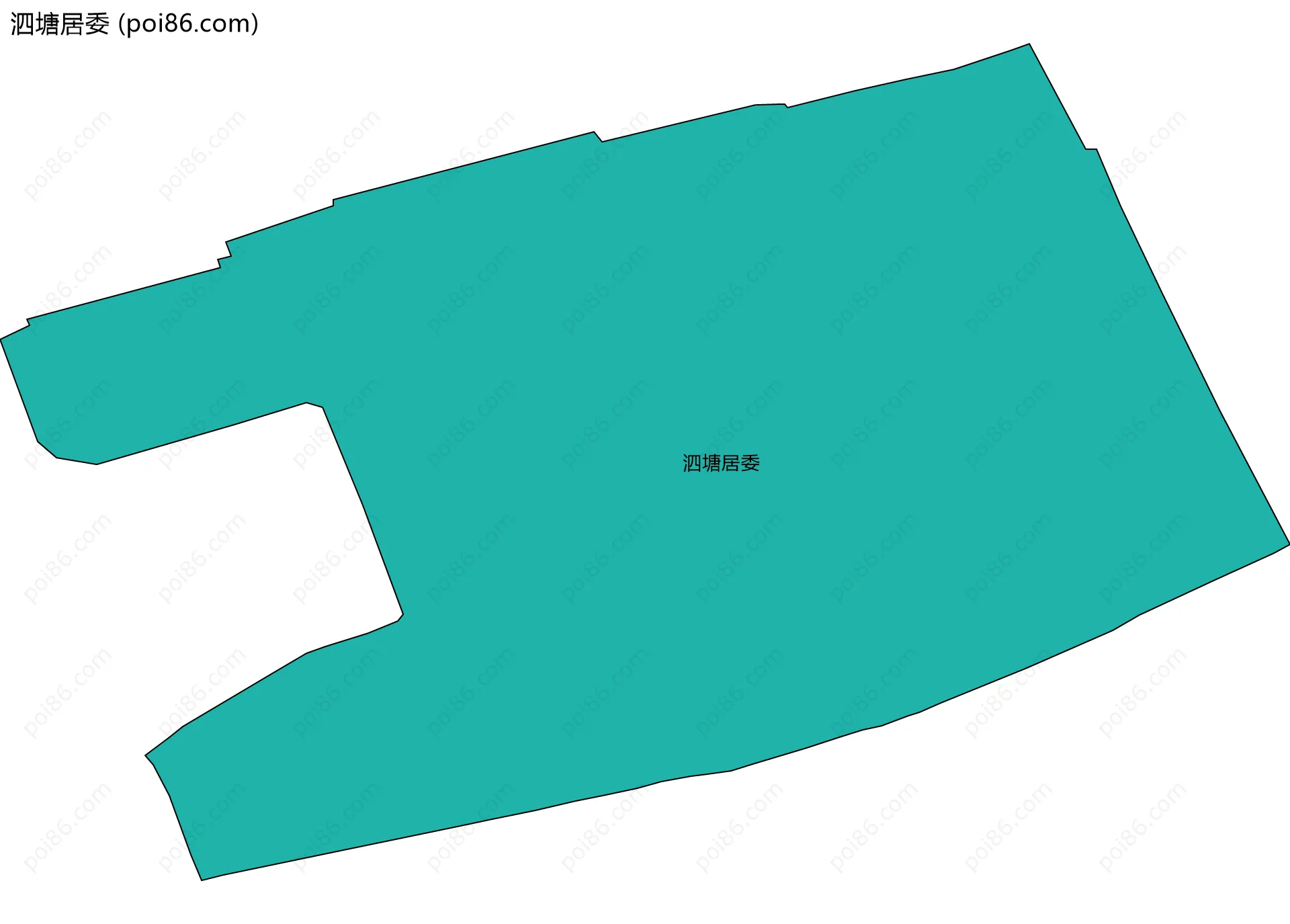 泗塘居委边界地图