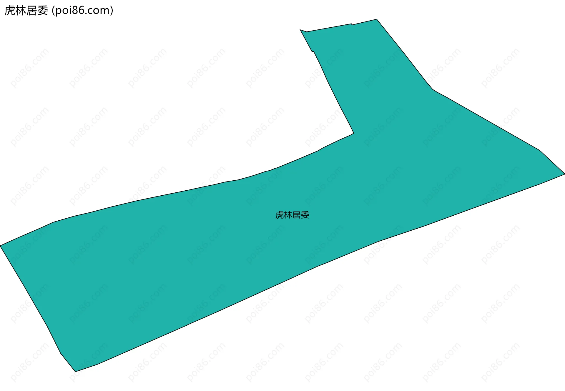 虎林居委边界地图