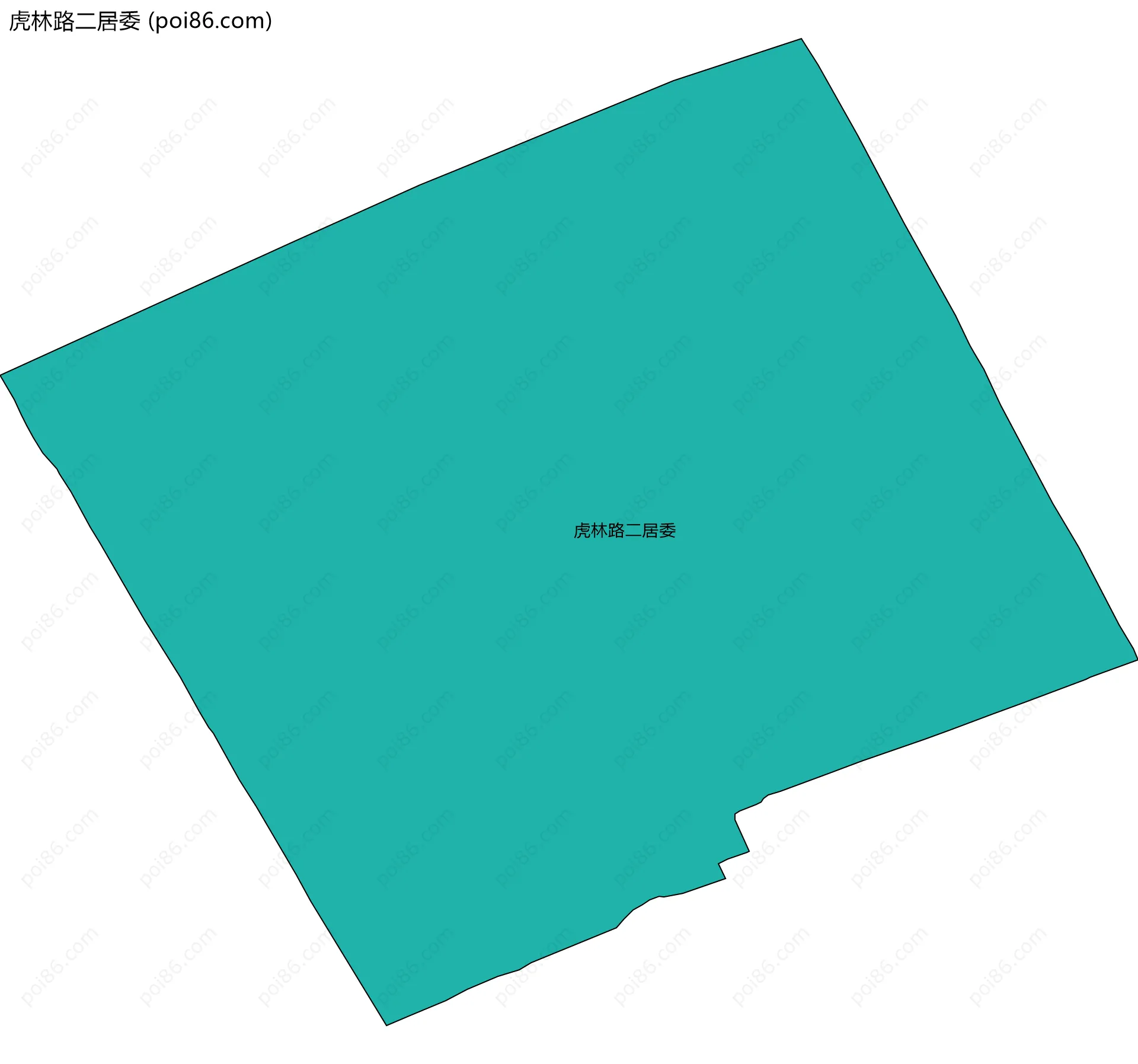 虎林路二居委边界地图