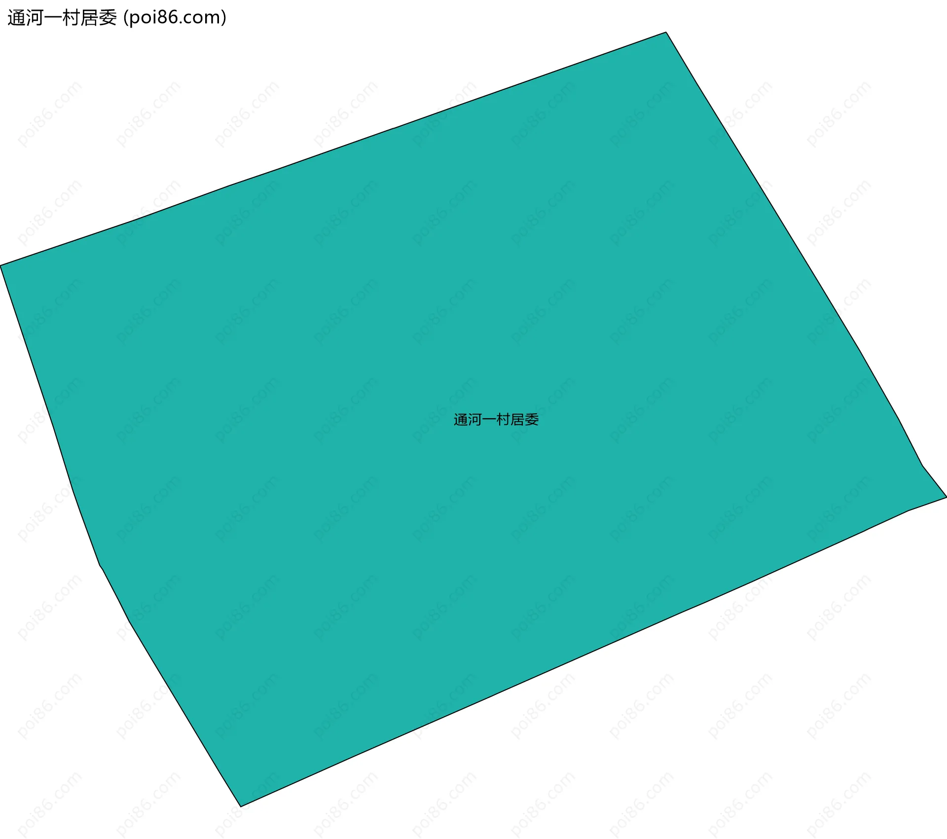 通河一村居委边界地图