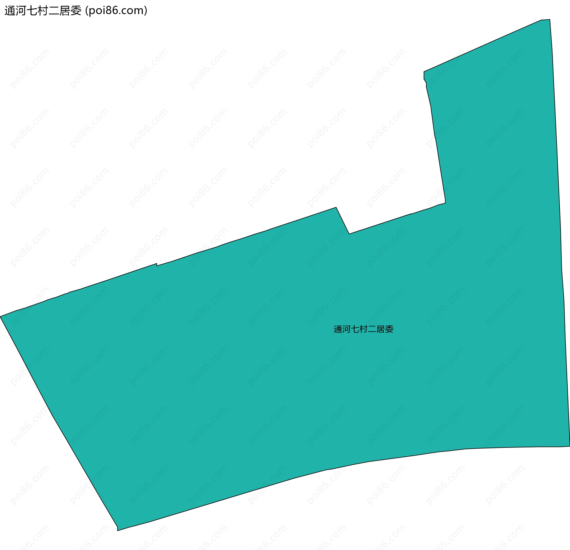 通河七村二居委边界地图