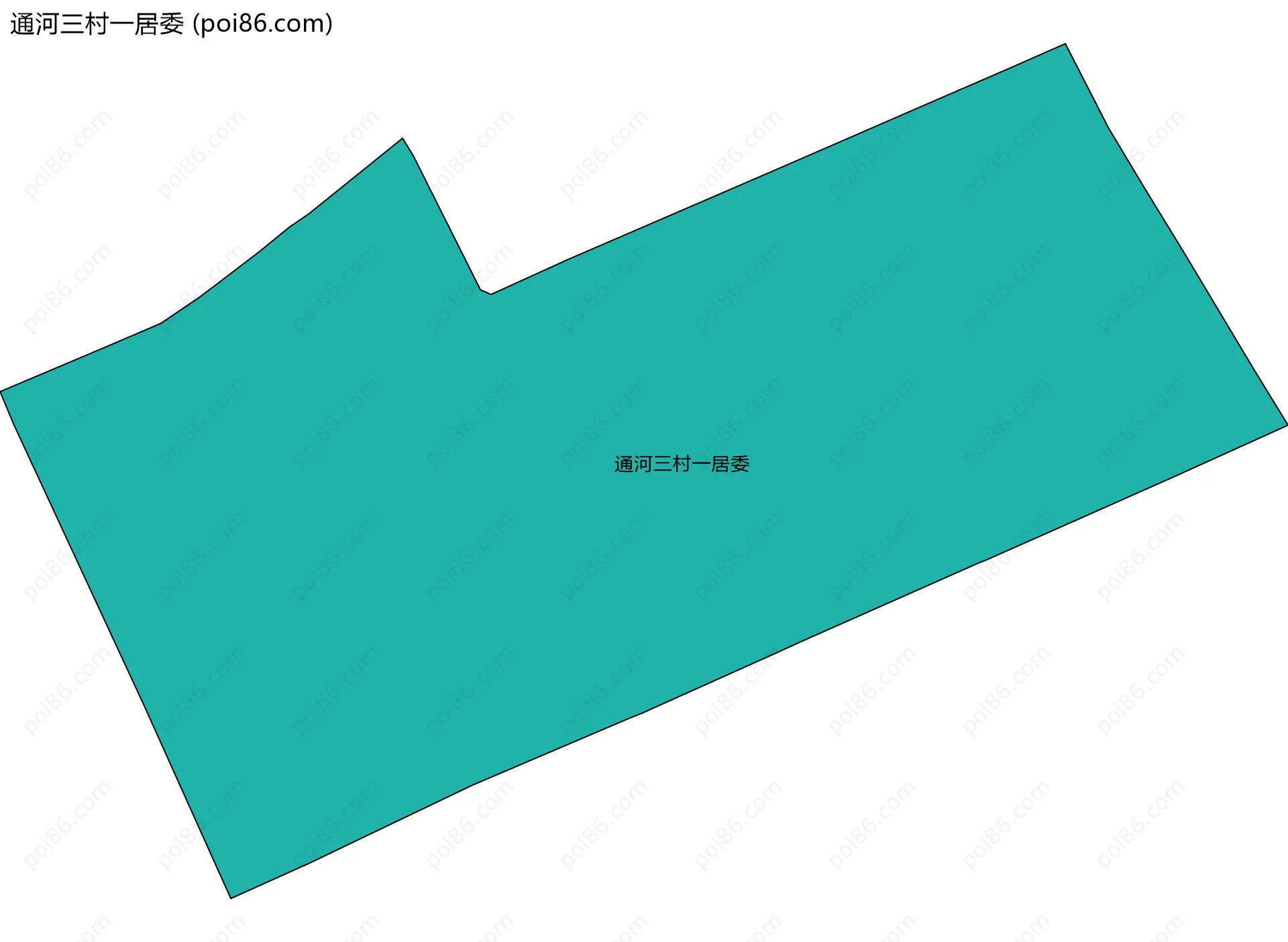 通河三村一居委边界地图