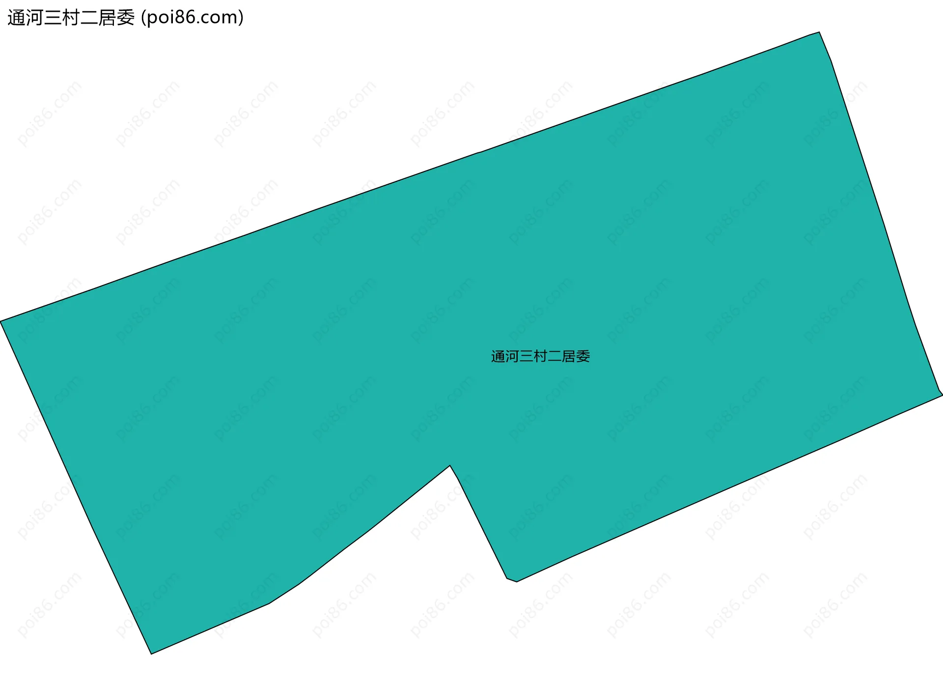 通河三村二居委边界地图