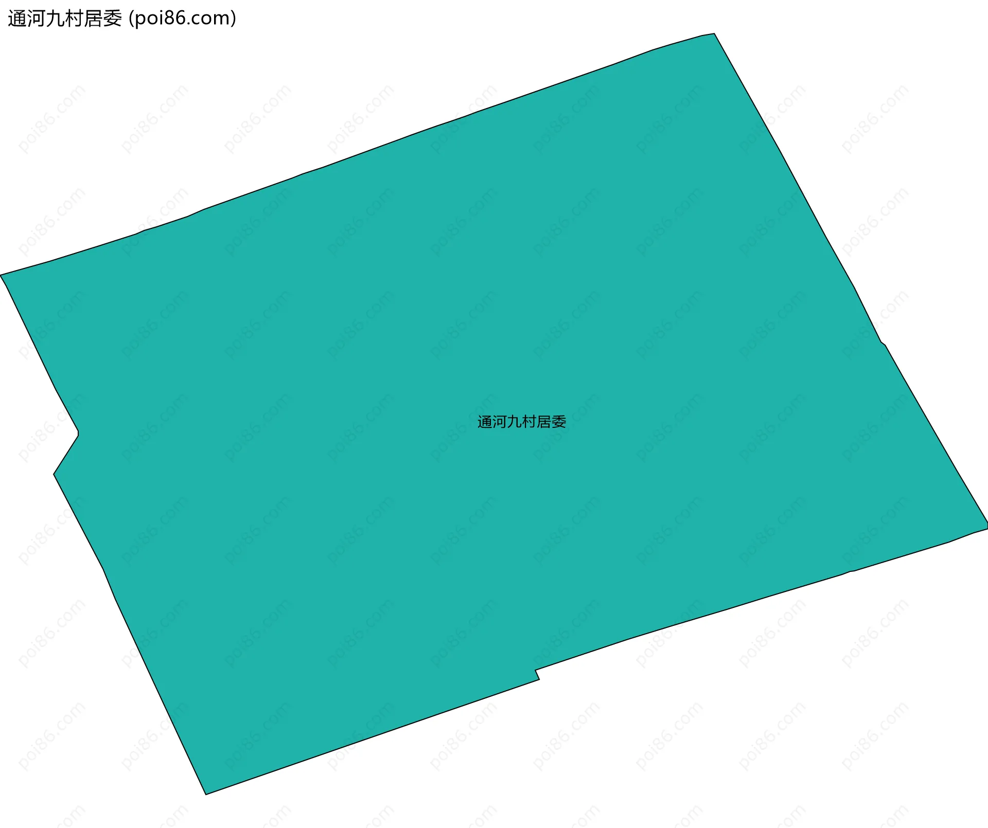 通河九村居委边界地图