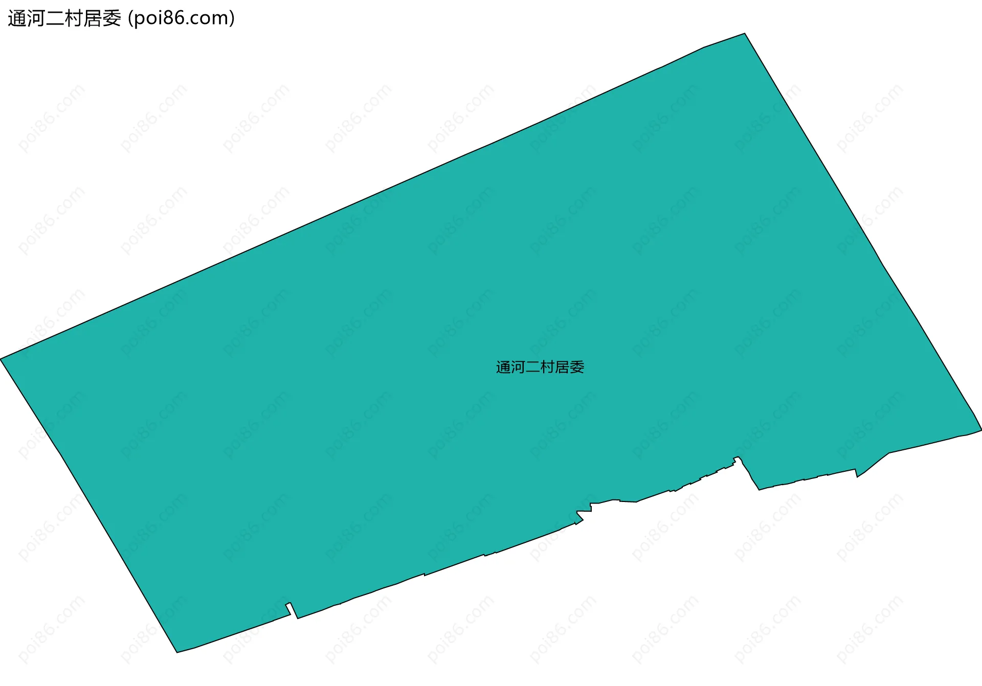 通河二村居委边界地图