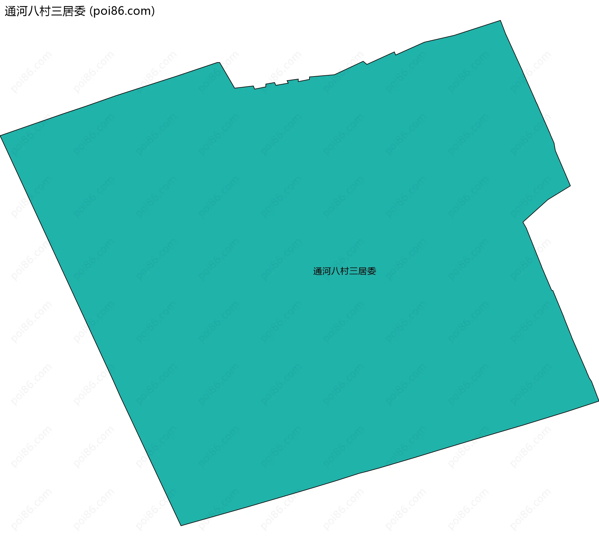 通河八村三居委边界地图