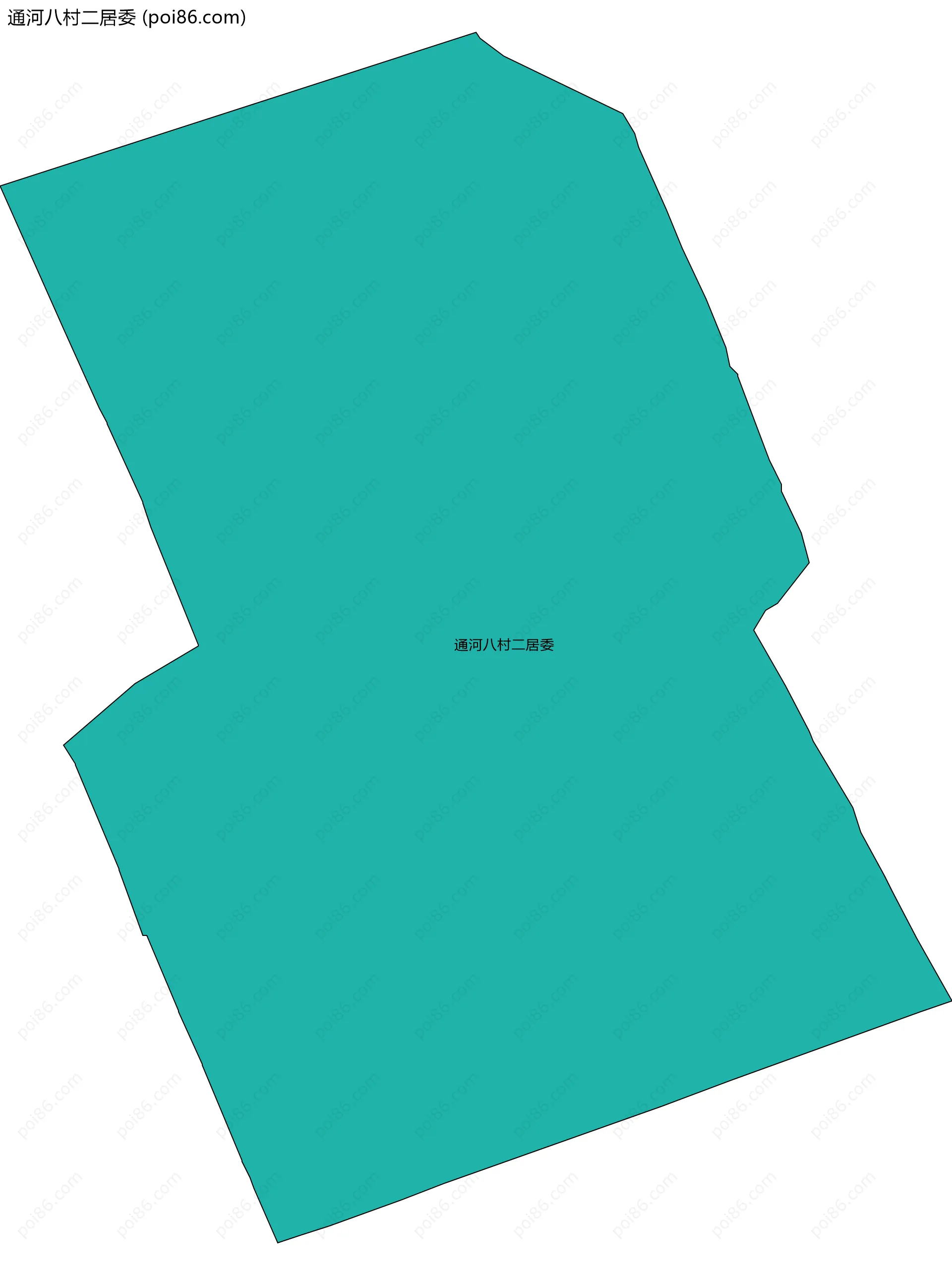 通河八村二居委边界地图