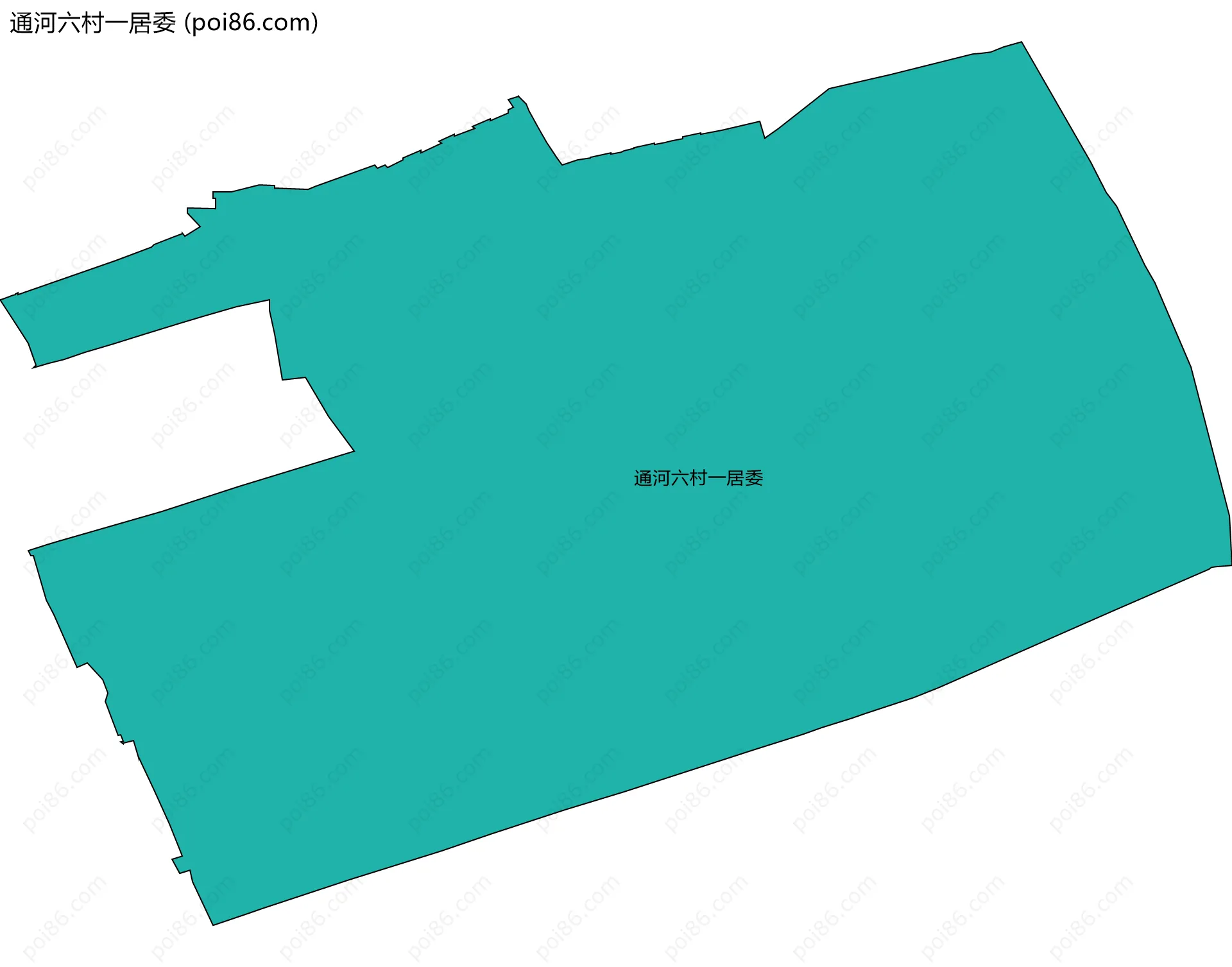 通河六村一居委边界地图