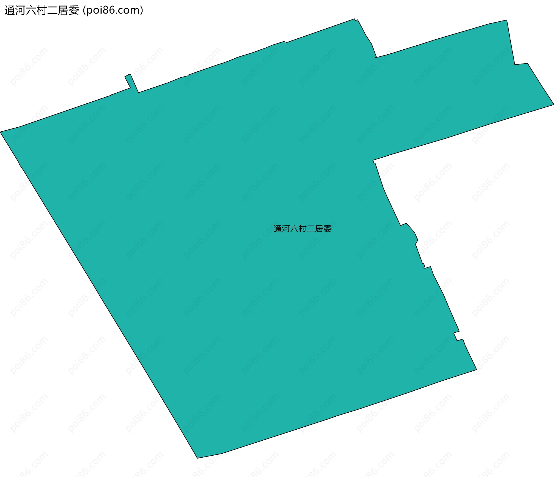 通河六村二居委边界地图