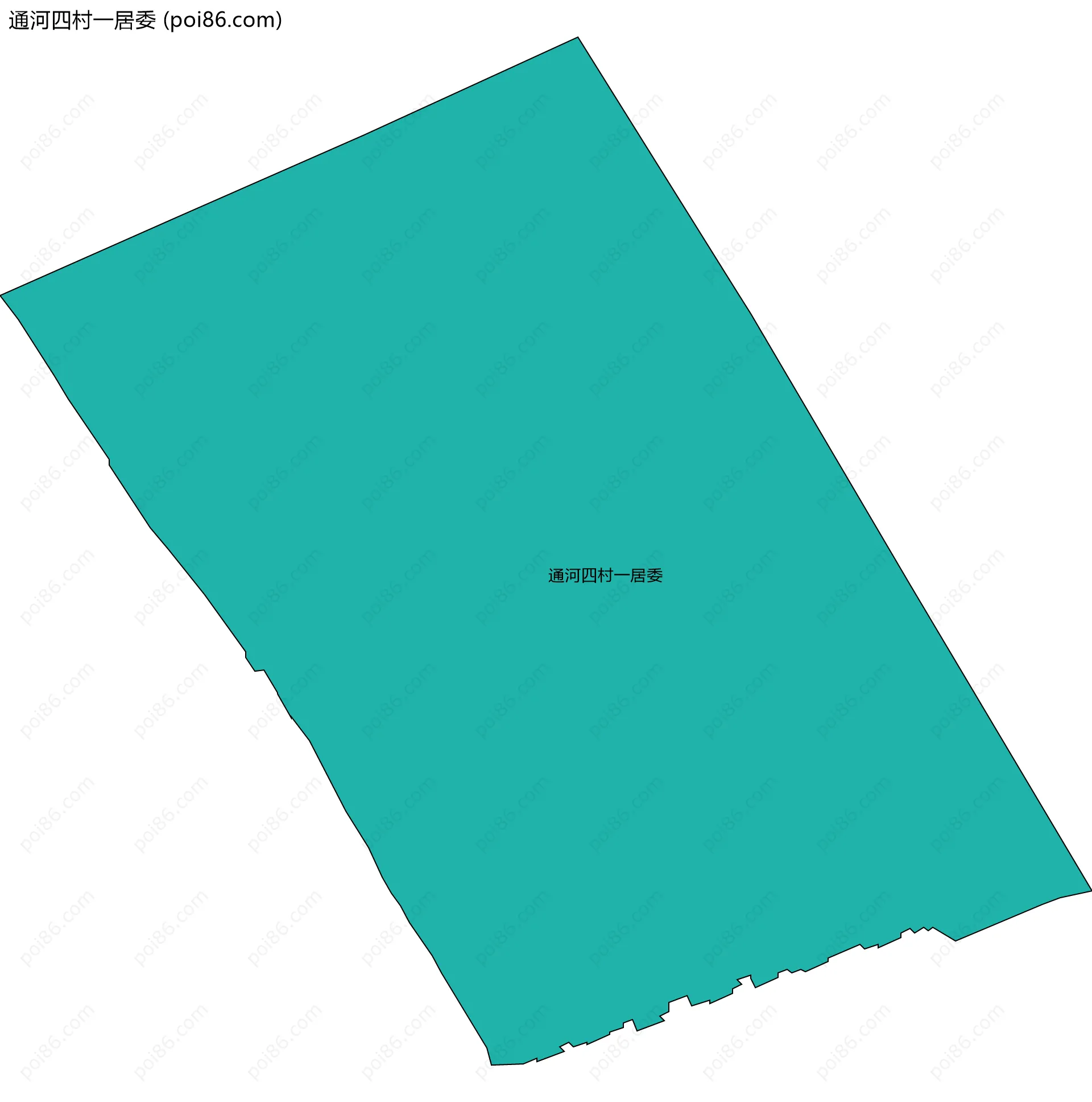 通河四村一居委边界地图