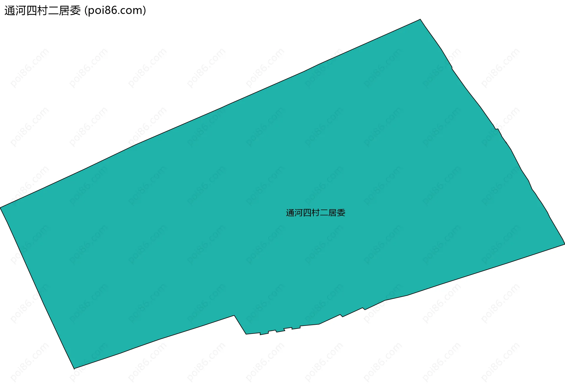通河四村二居委边界地图