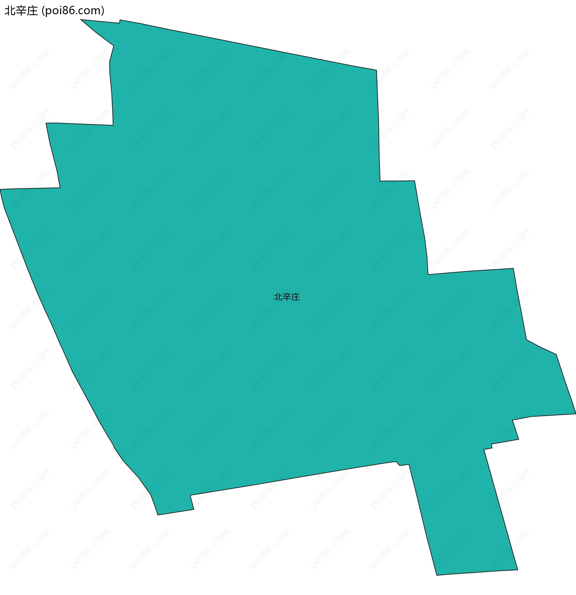 北辛庄边界地图