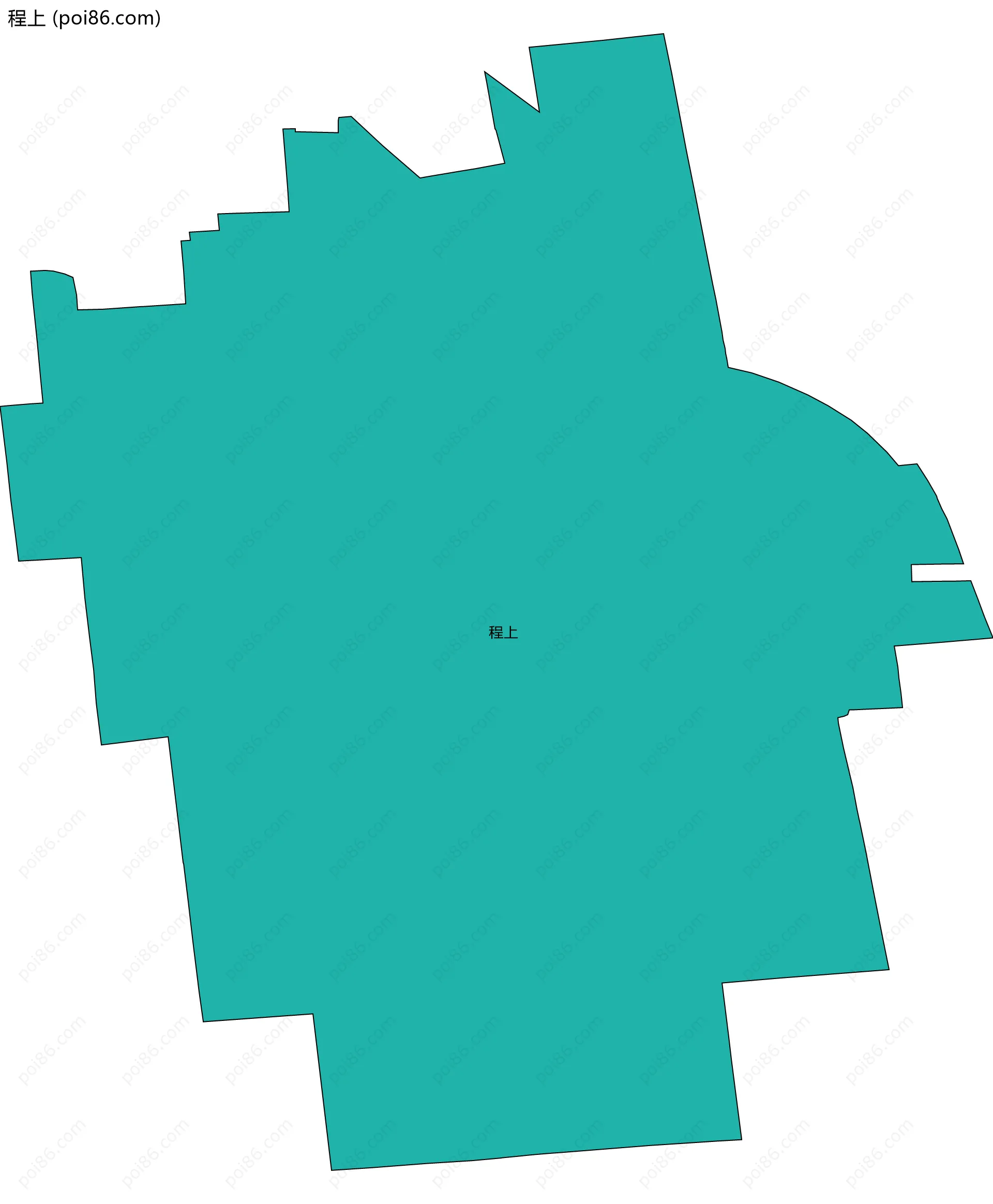 程上边界地图
