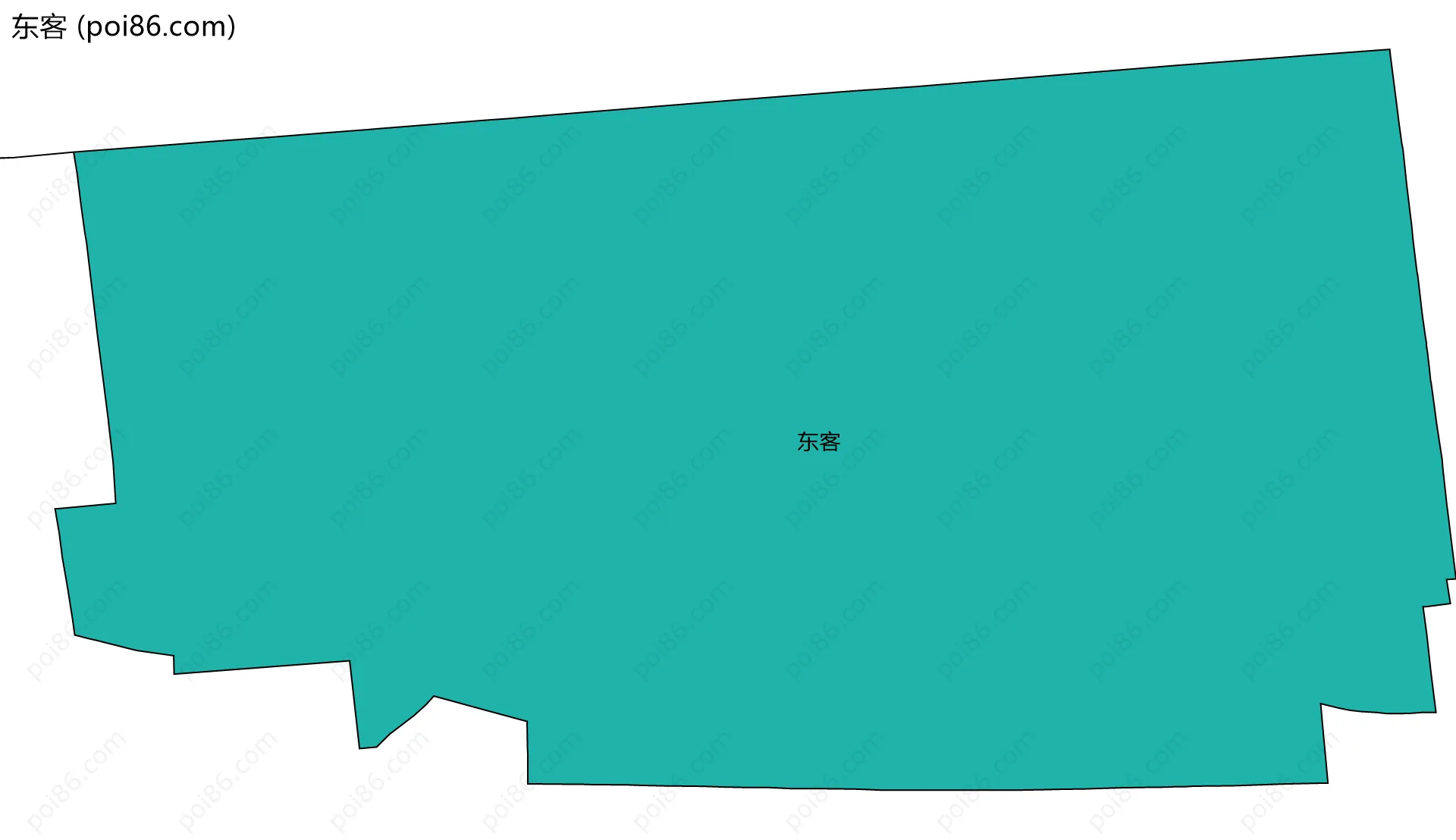 东客边界地图