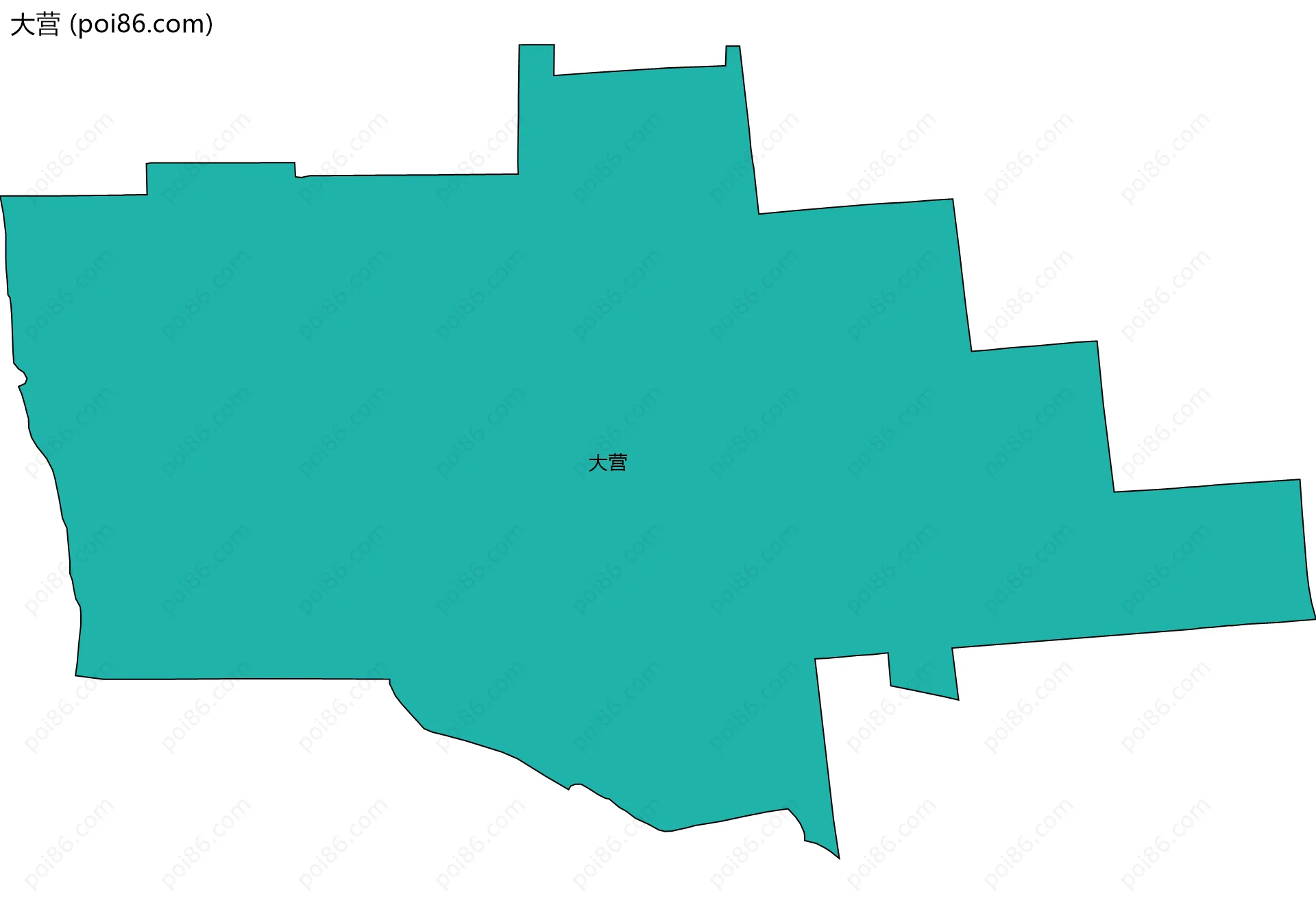 大营边界地图