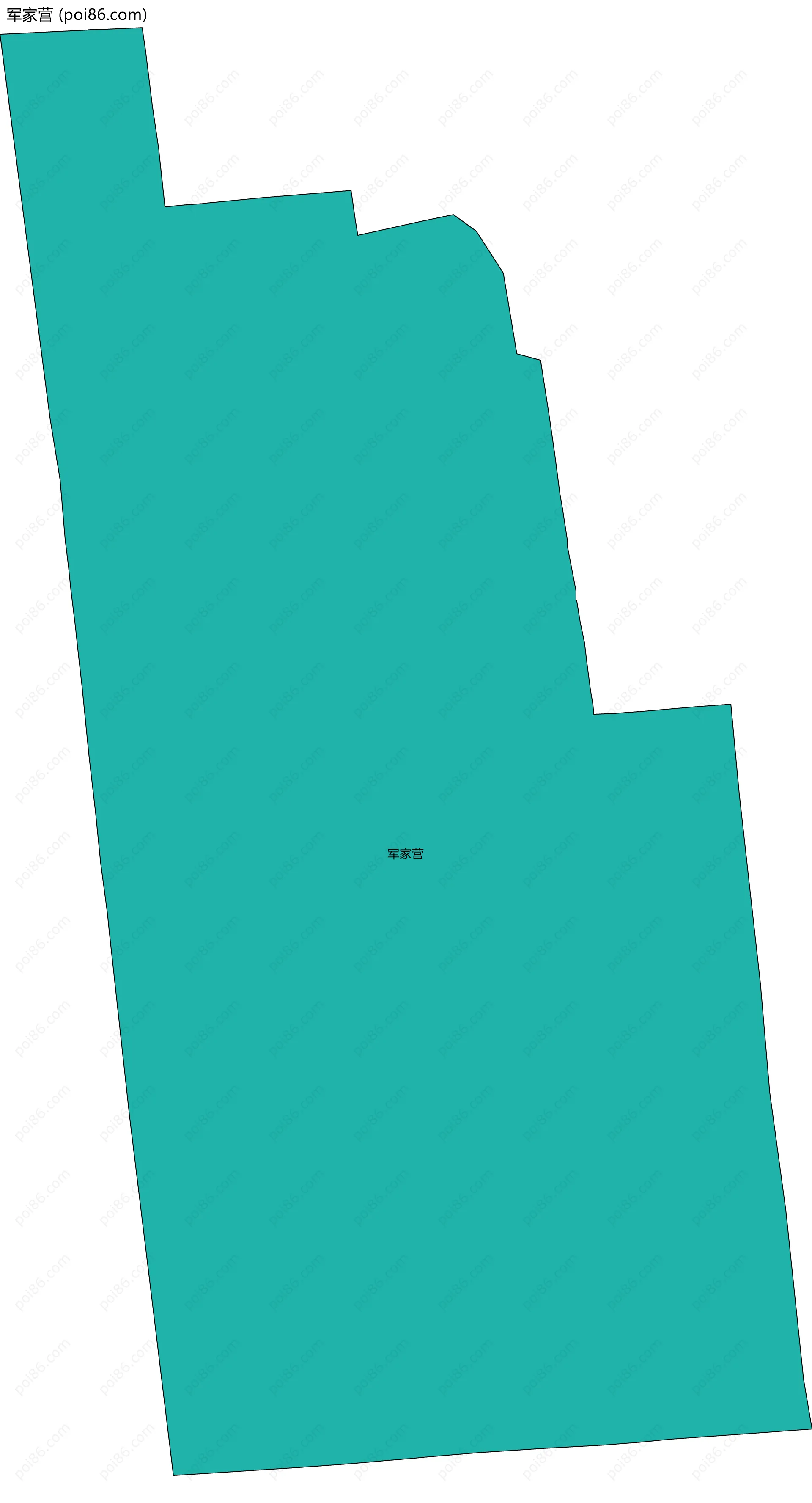 军家营边界地图