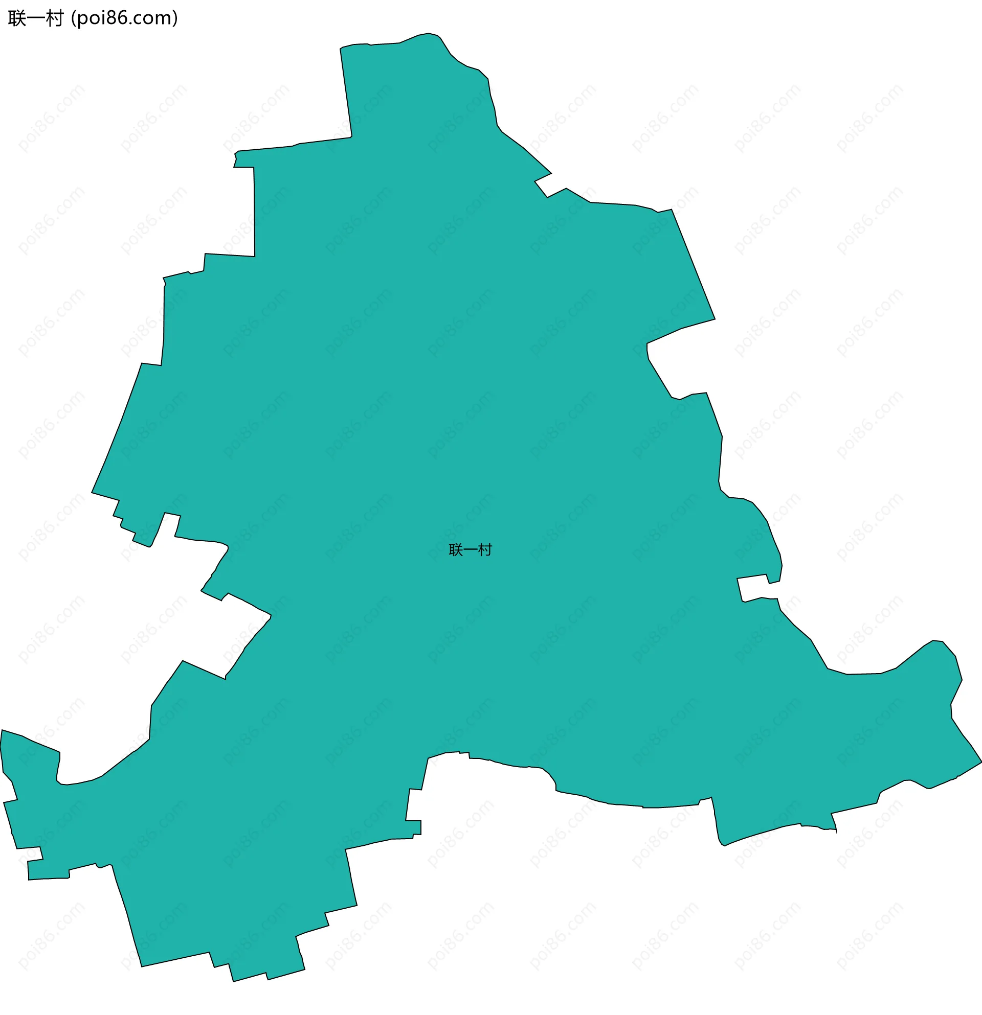联一村边界地图