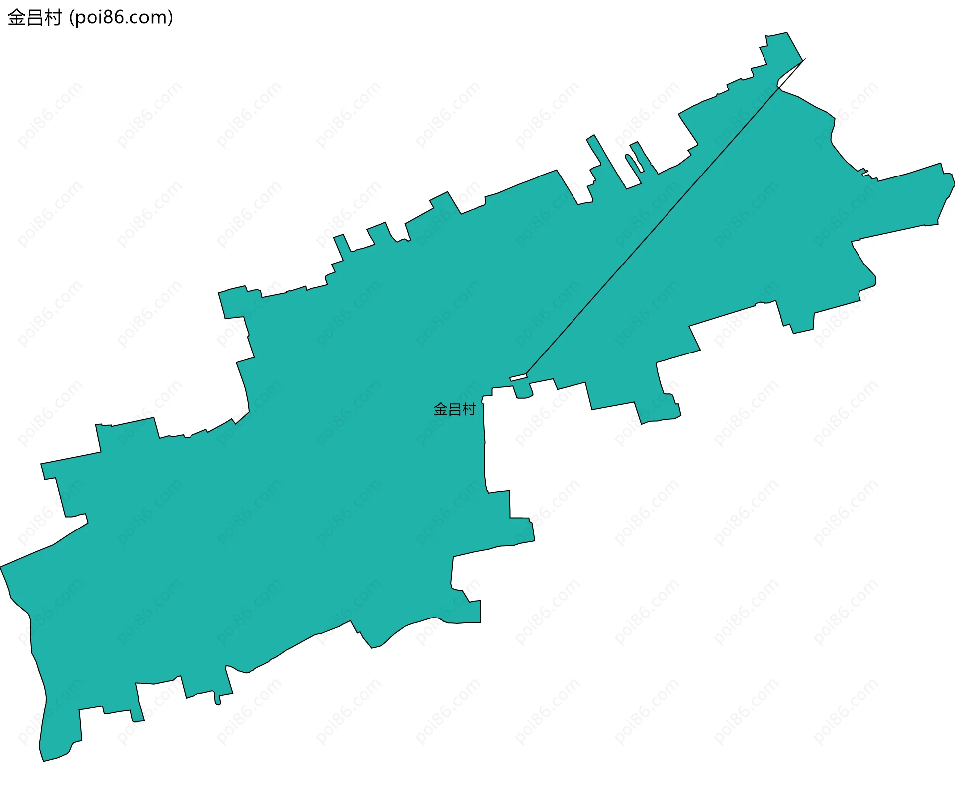 金吕村边界地图