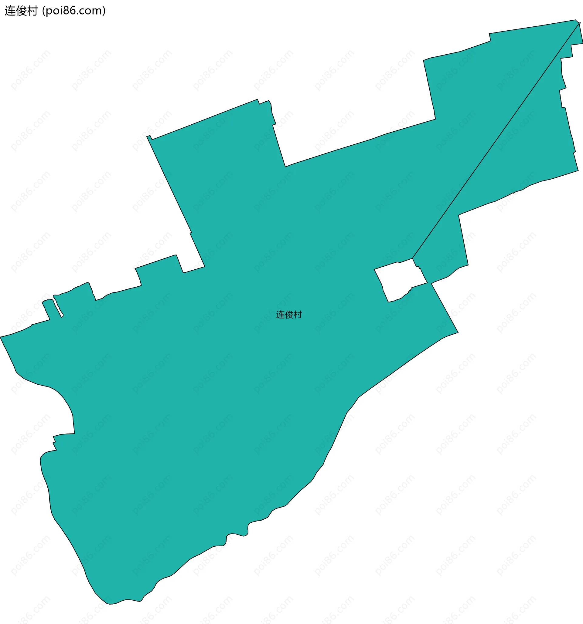 连俊村边界地图