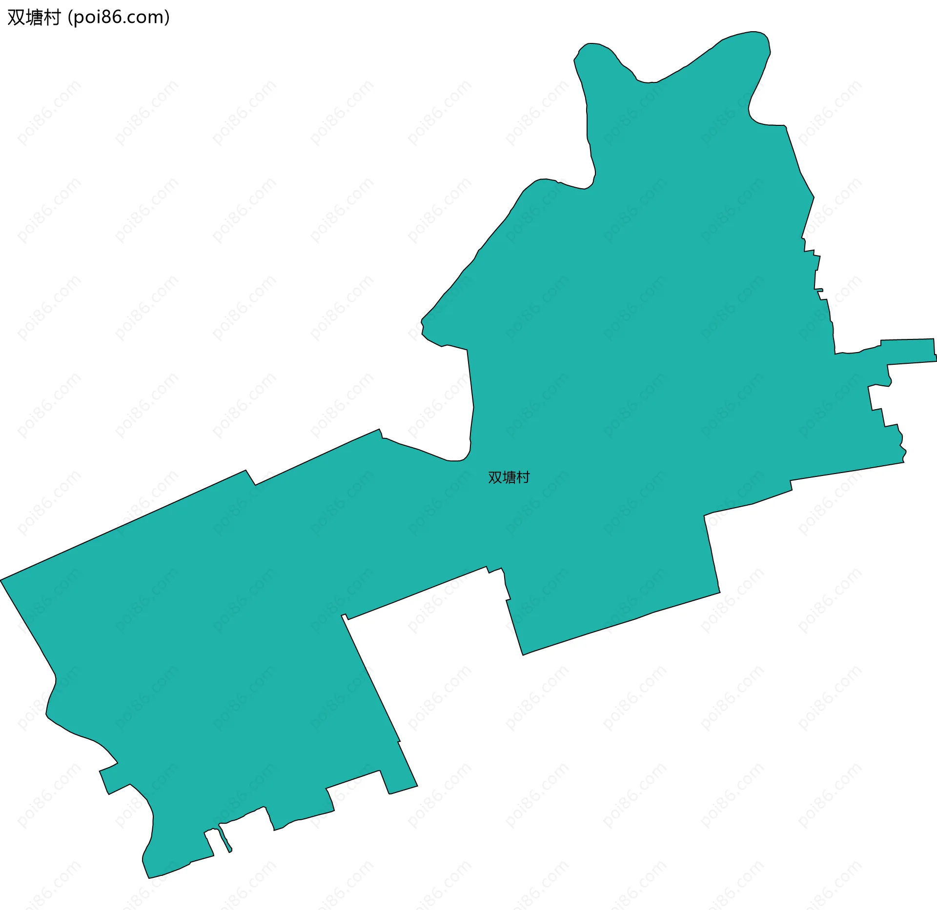 双塘村边界地图