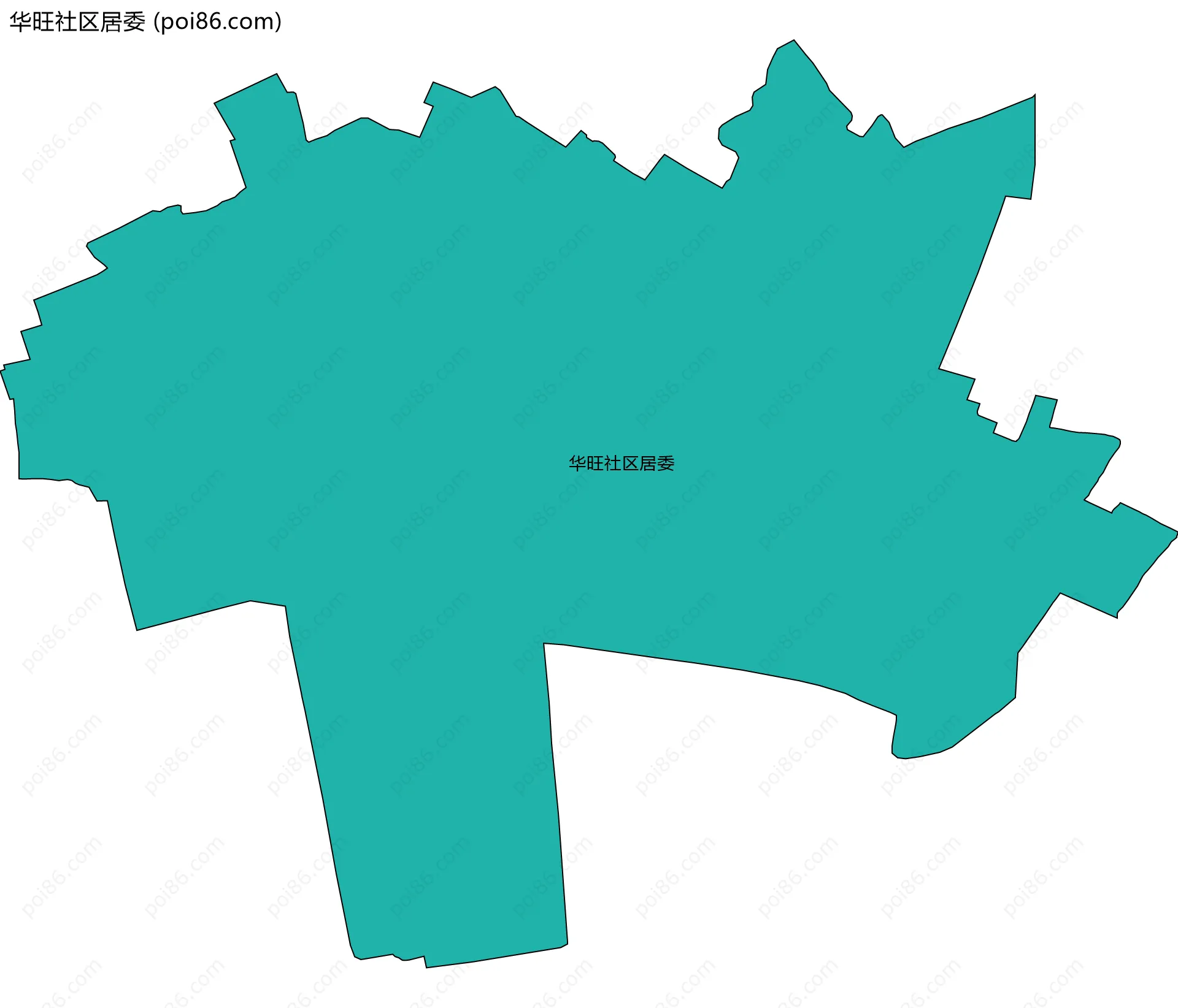 华旺社区居委边界地图