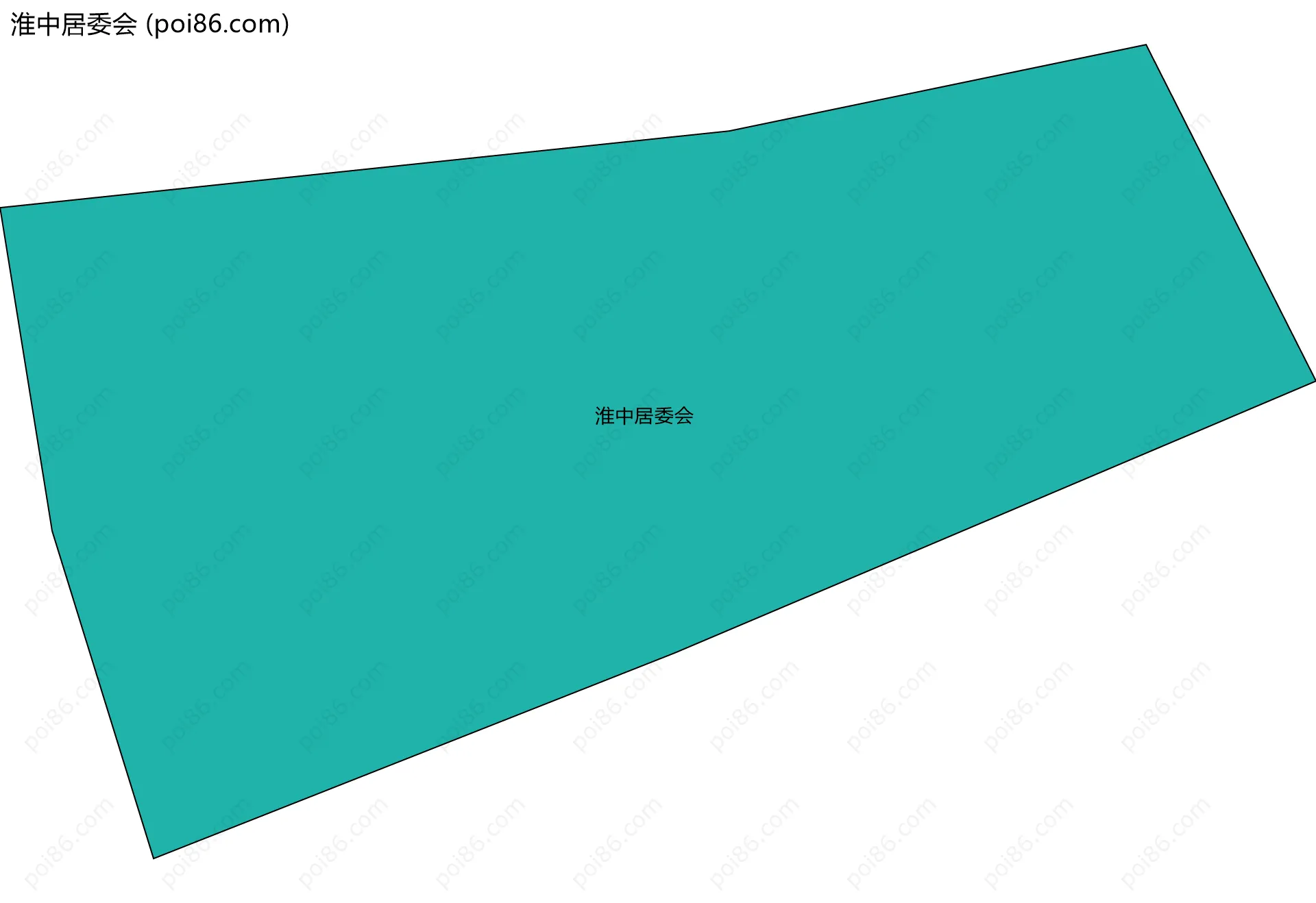 淮中居委会边界地图