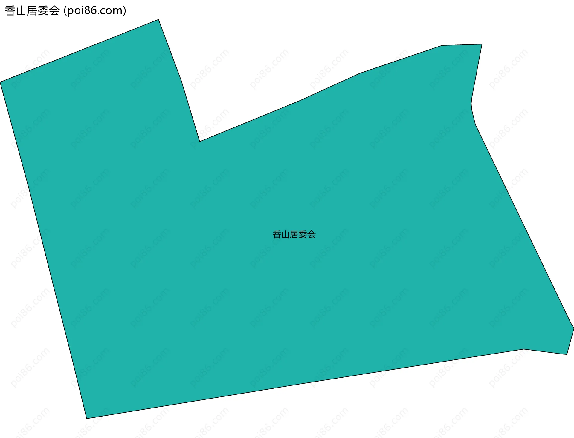 香山居委会边界地图