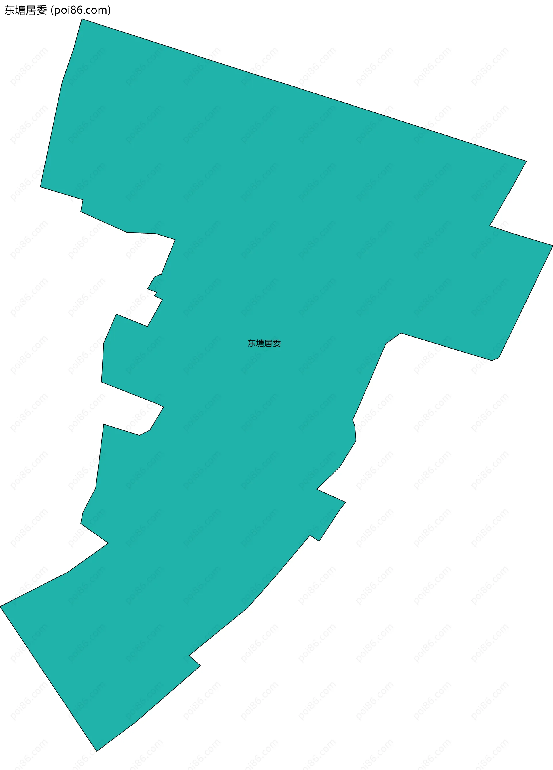 东塘居委边界地图