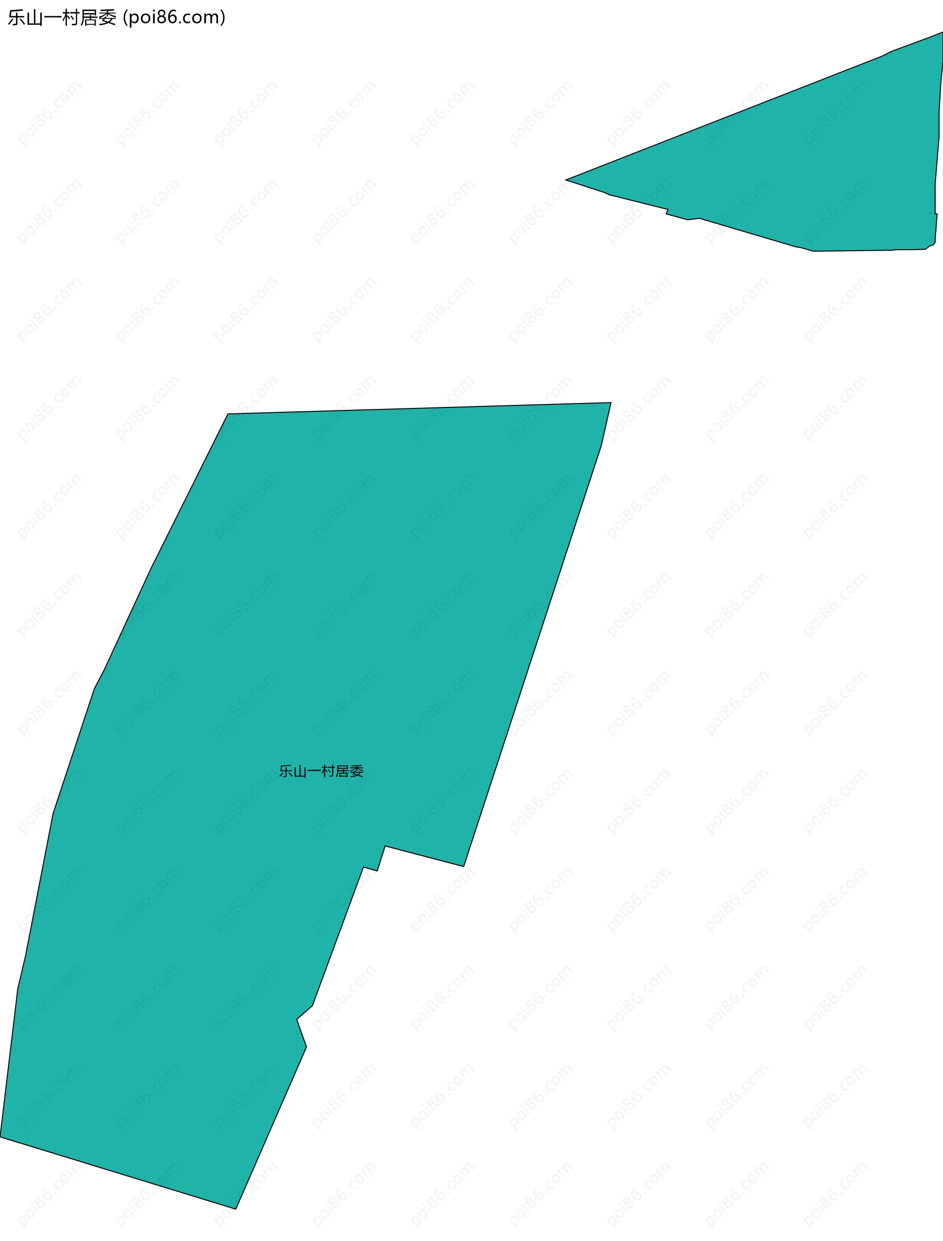 乐山一村居委边界地图