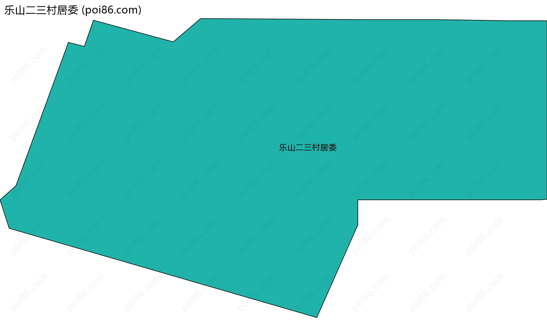 乐山二三村居委边界地图