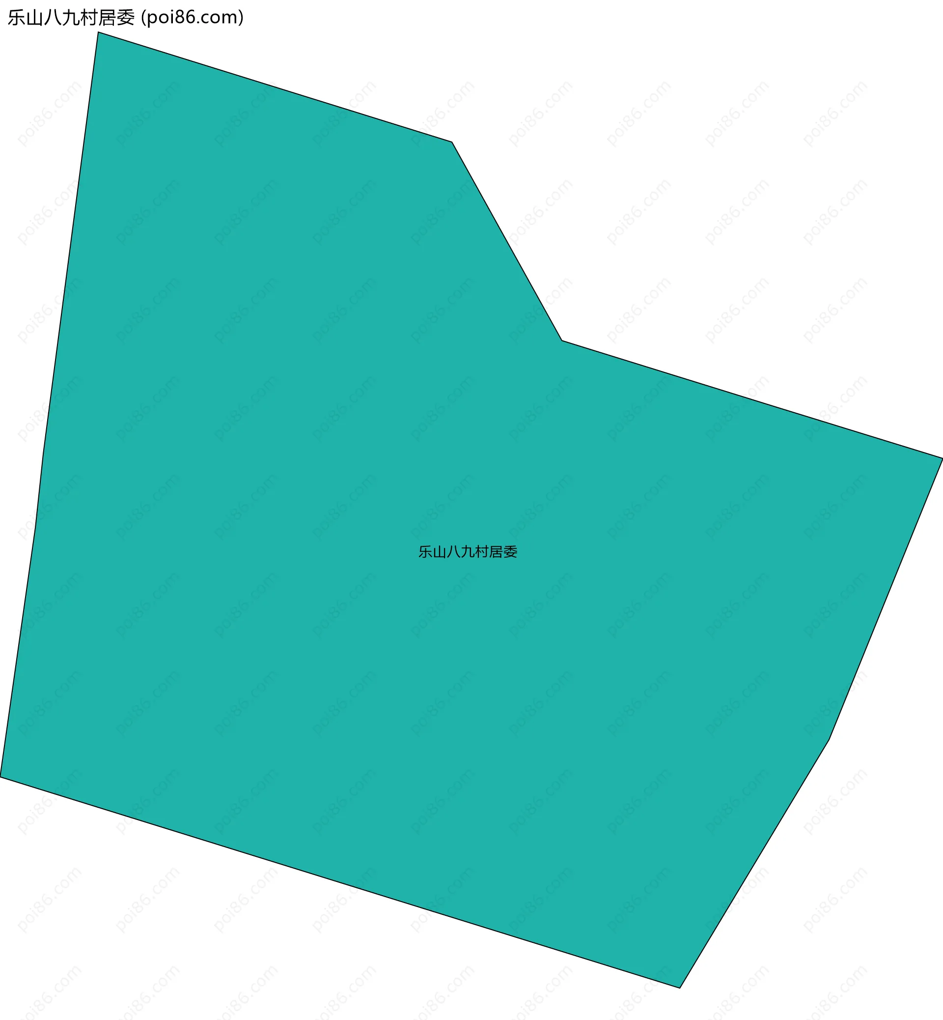 乐山八九村居委边界地图