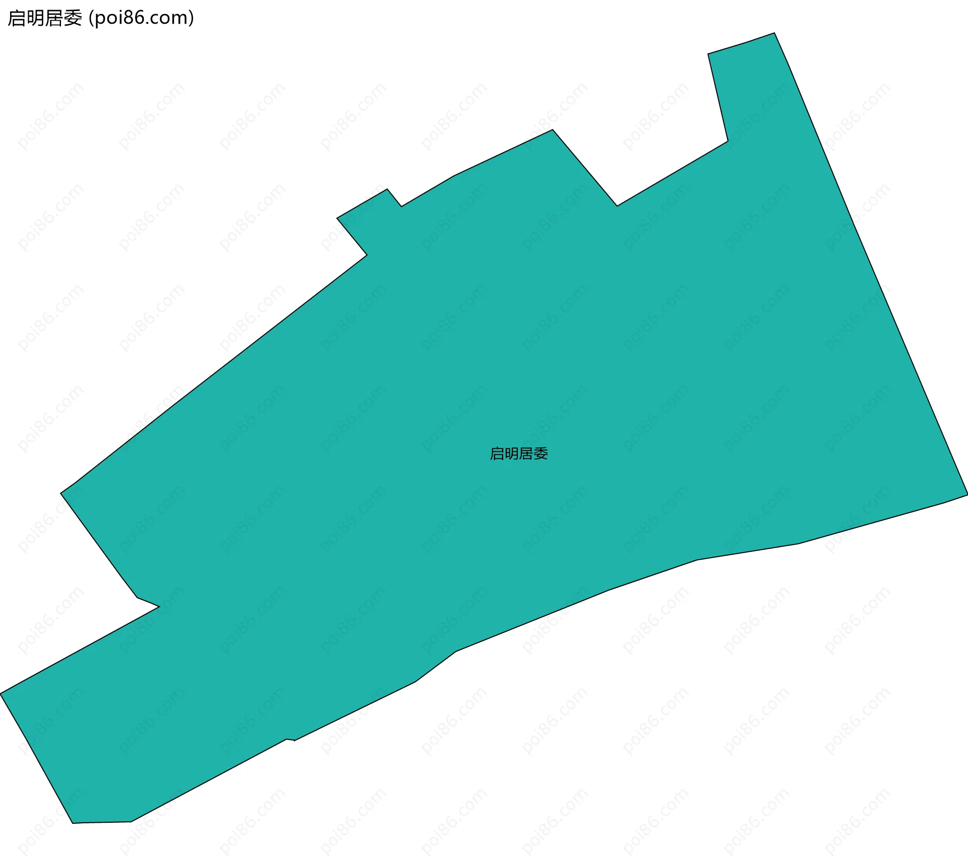 启明居委边界地图