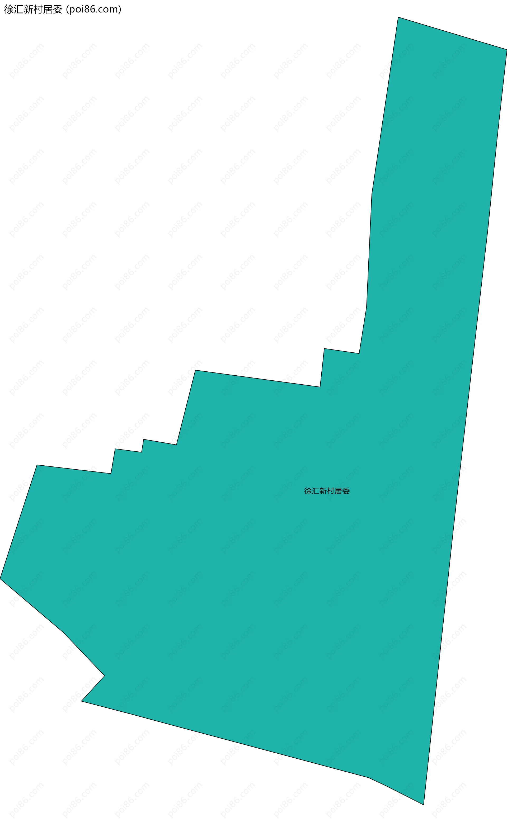 徐汇新村居委边界地图