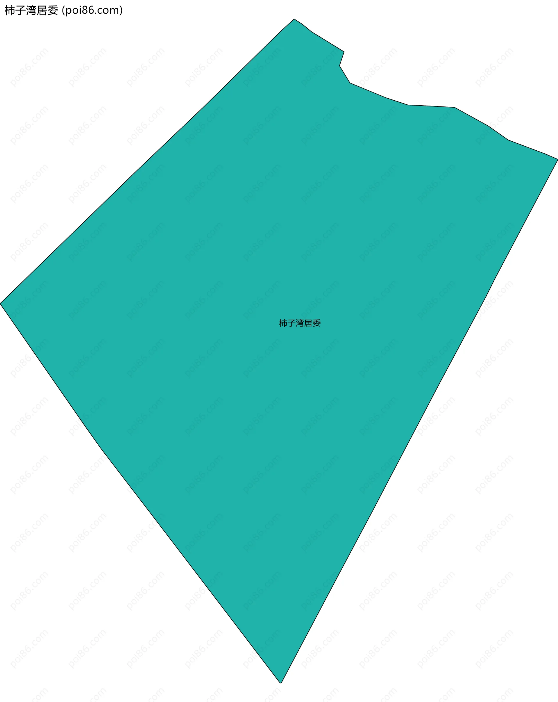 柿子湾居委边界地图