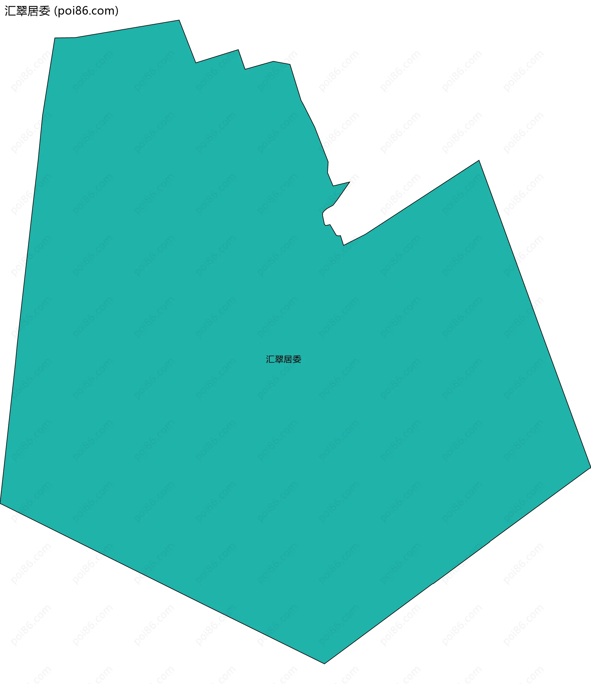 汇翠居委边界地图