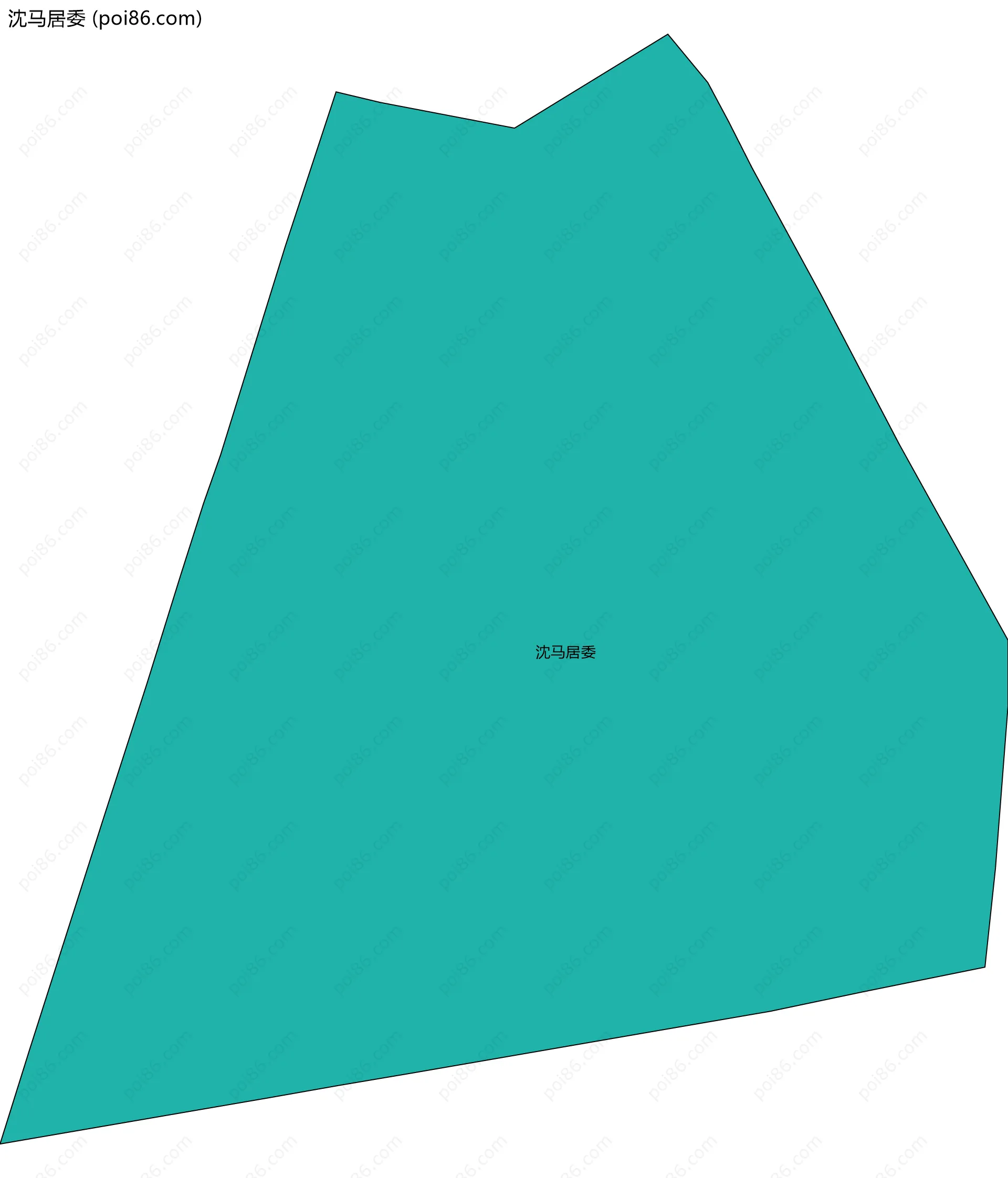 沈马居委边界地图